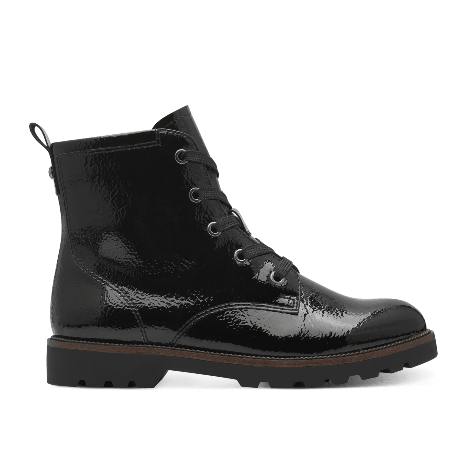 Tamaris Badam Bottines 1-25261-43 in Black Patent