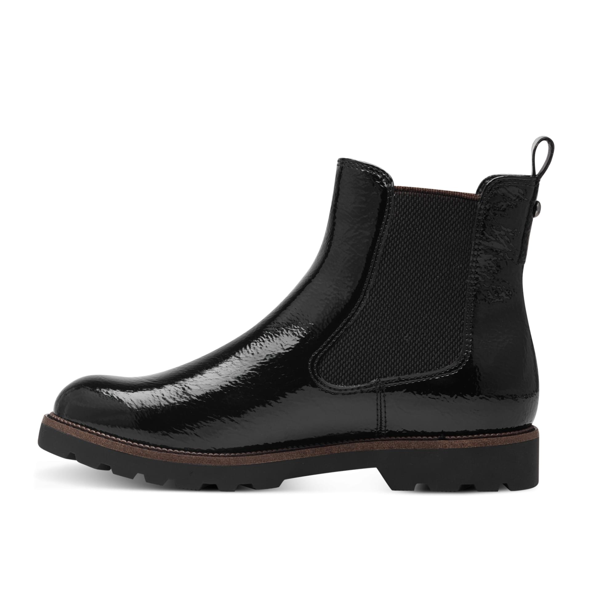 Tamaris Badam Chelsea Boots 1-25433-43 in Black Patent