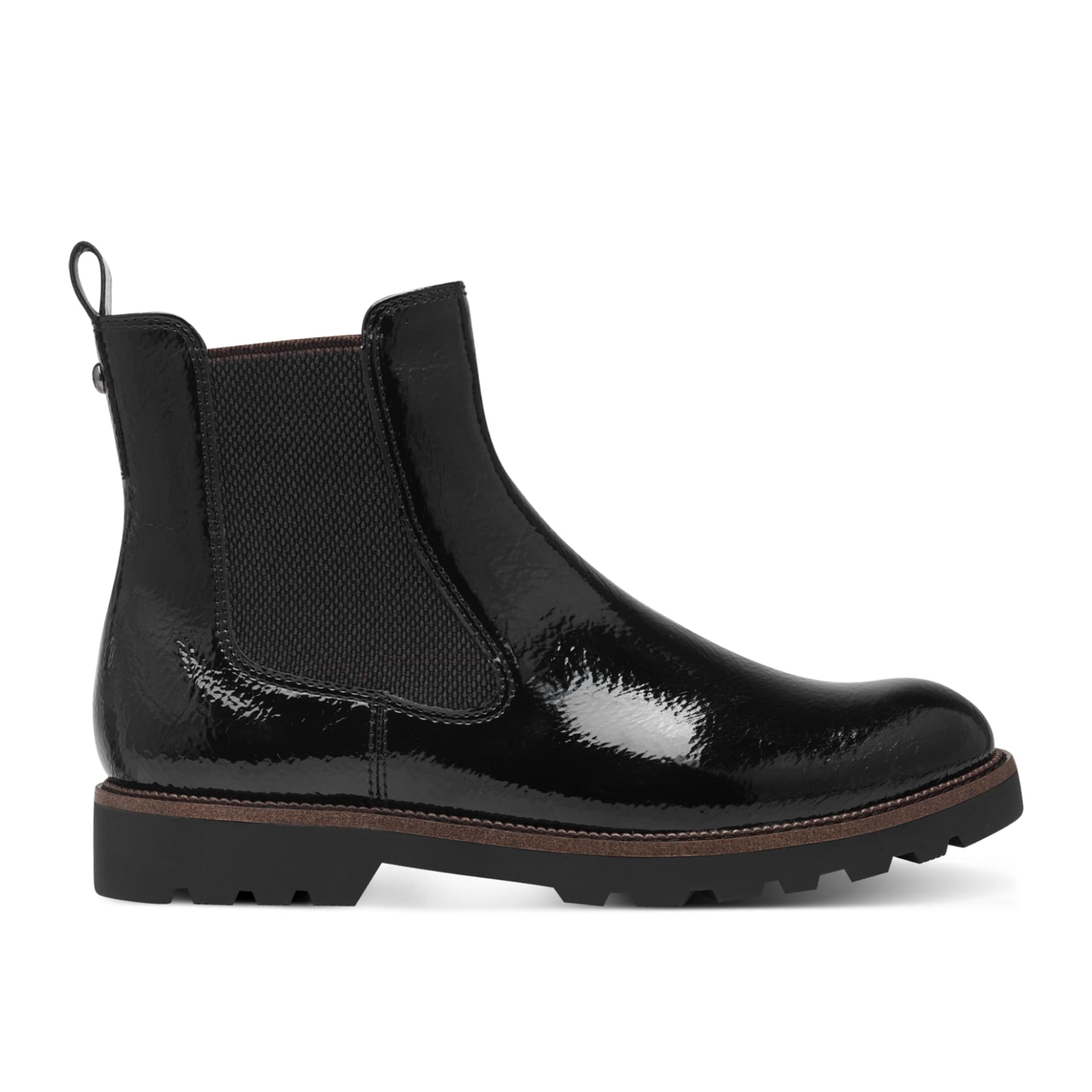 Tamaris Badam Chelsea Boots 1-25433-43 in Black Patent