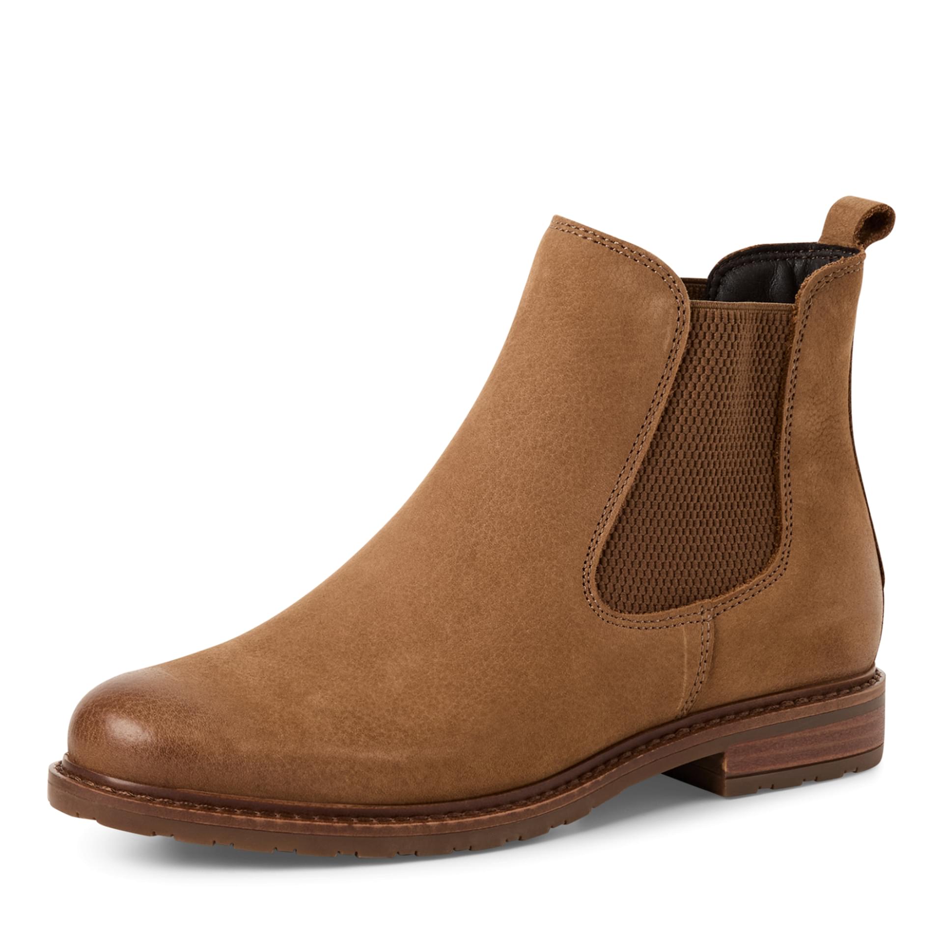 Tamaris Belin Chelsea Boots 1-25056-41 in Camel Nubuc