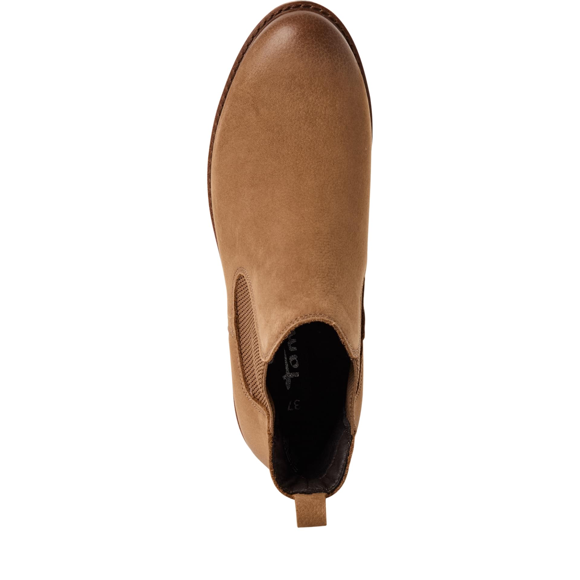 Tamaris Belin Chelsea Boots 1-25056-41 in Camel Nubuc
