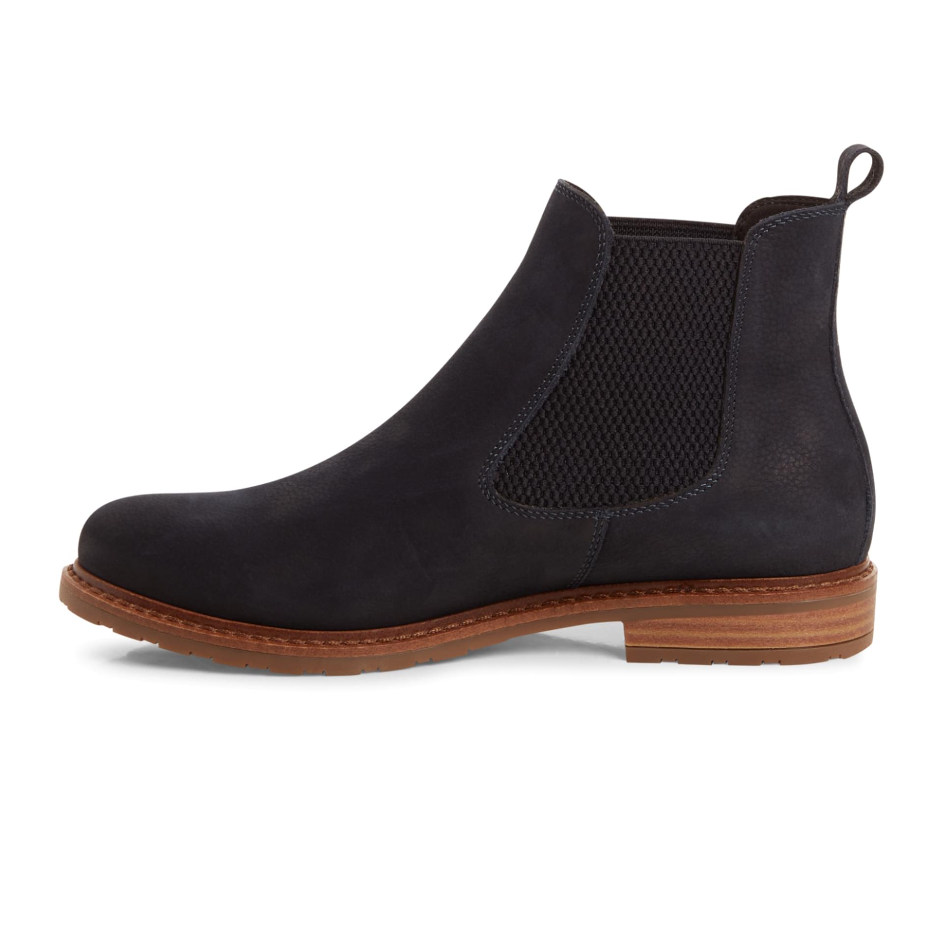 Tamaris Belin Chelsea Boots 1-25056-41 in Navy Nubuc