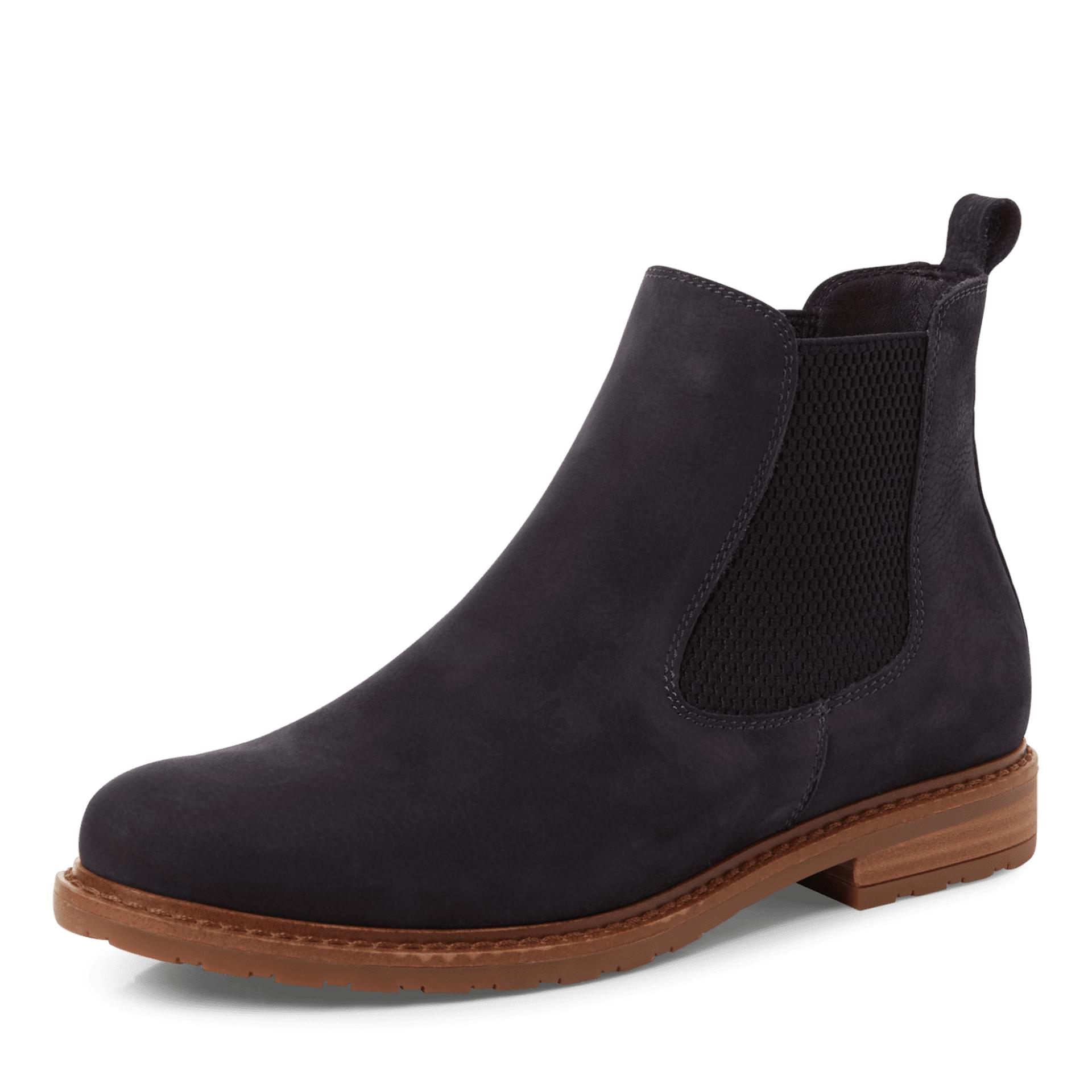 Tamaris Belin Chelsea Boots 1-25056-41 in Navy Nubuc
