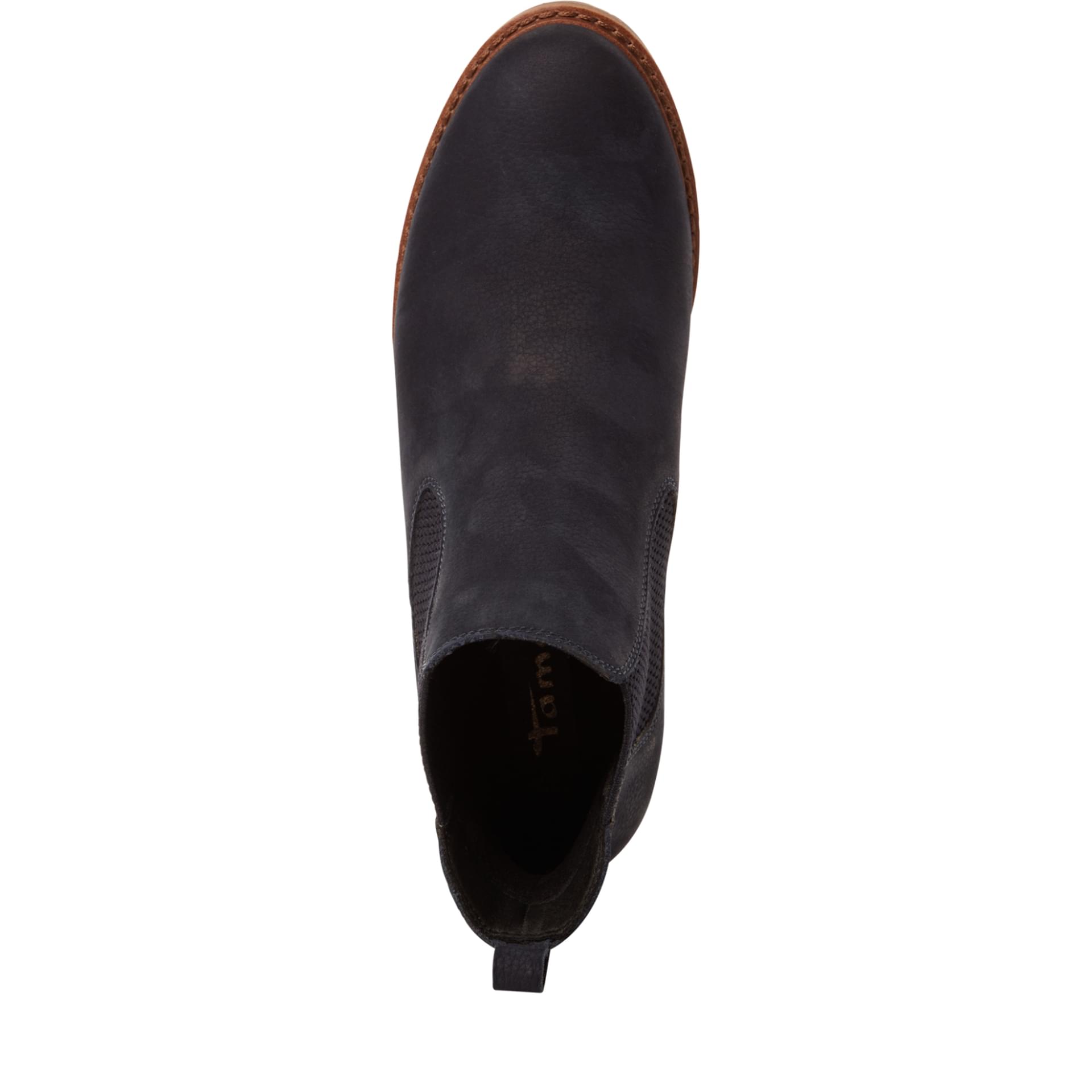 Tamaris Belin Chelsea Boots 1-25056-41 in Navy Nubuc
