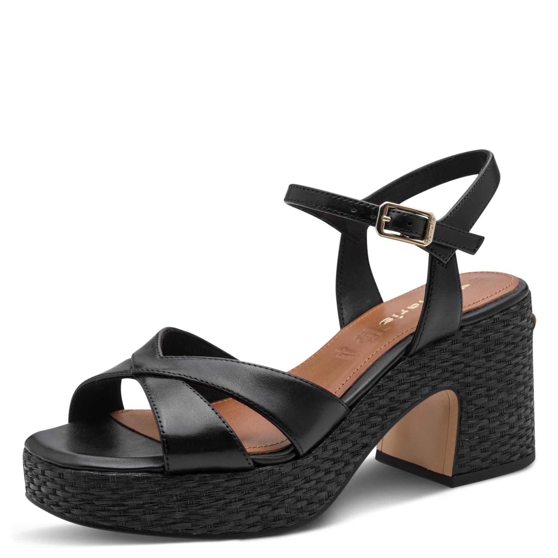Tamaris Belladonna Sandalen 1-28313-44 in Black Leather