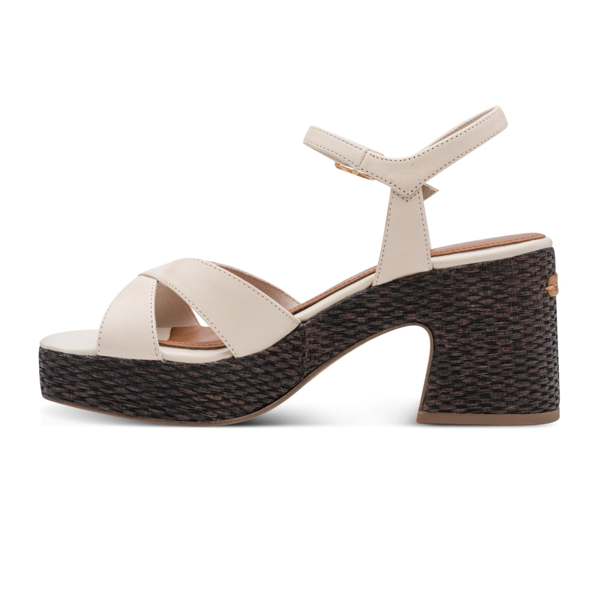 Tamaris Belladonna Sandals 1-28313-44 in Ivory Leather