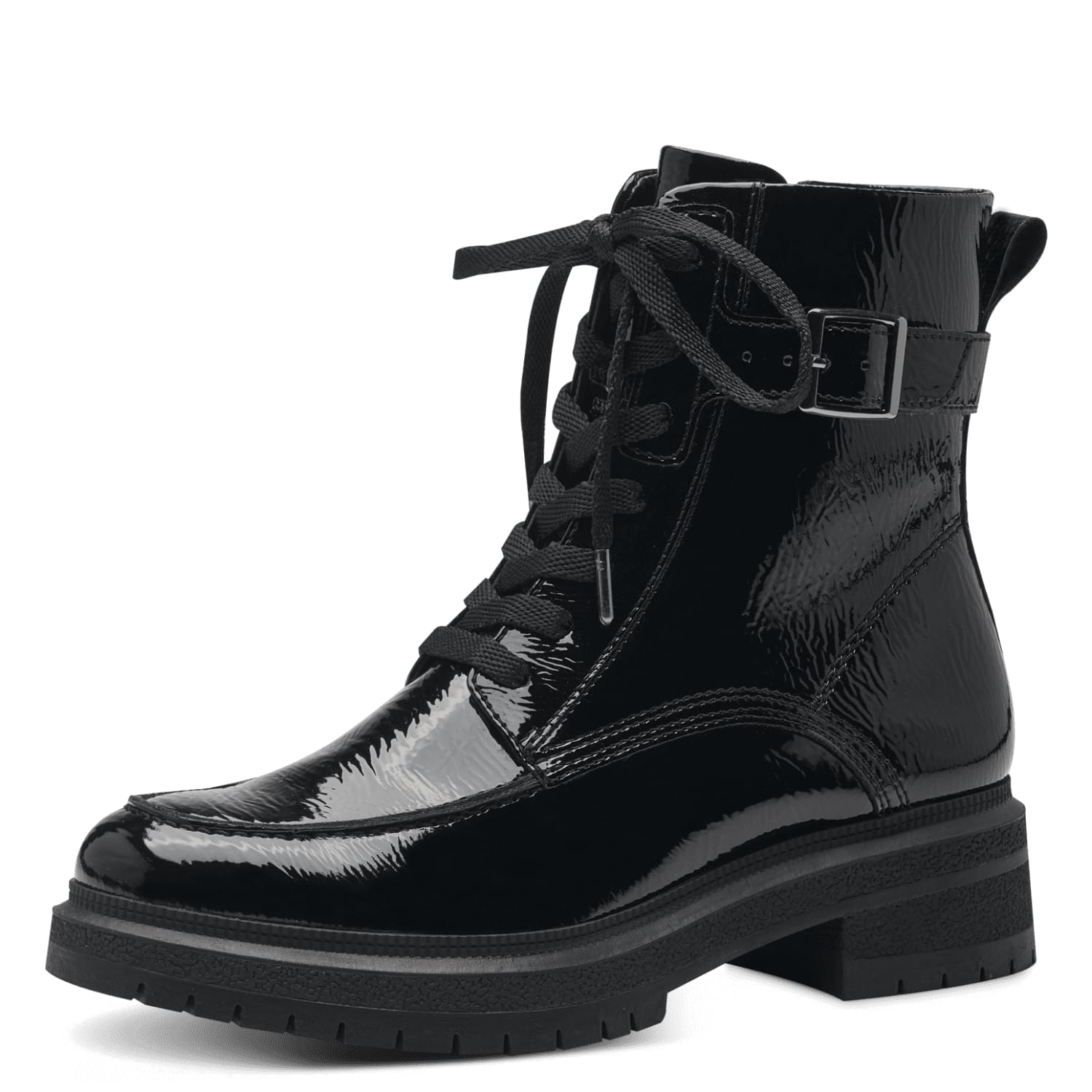 Tamaris Bo Bottines 1-25261-41 in Black Patent