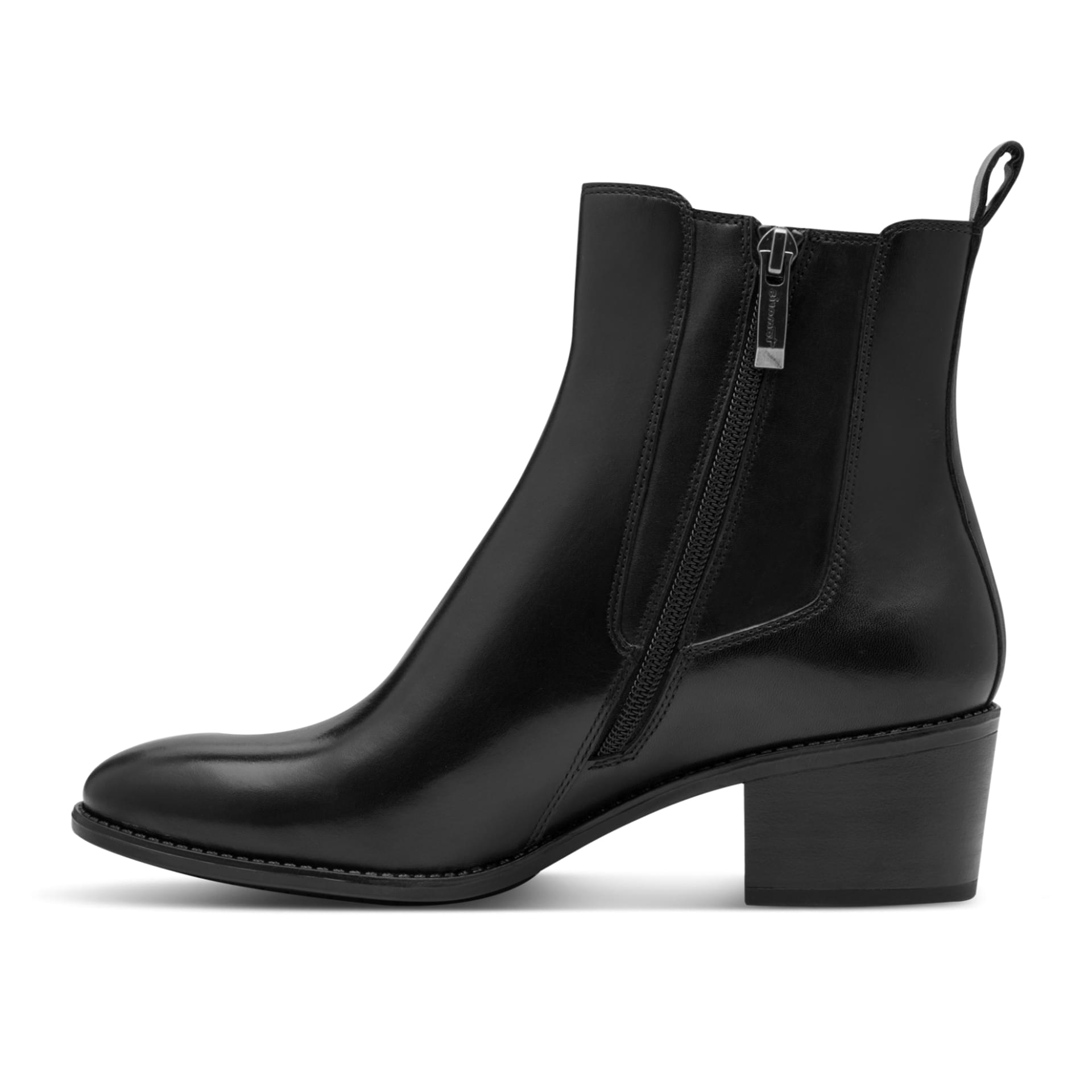 Tamaris Bresta Chelsea Boots 1-25325-45 in Black Leather