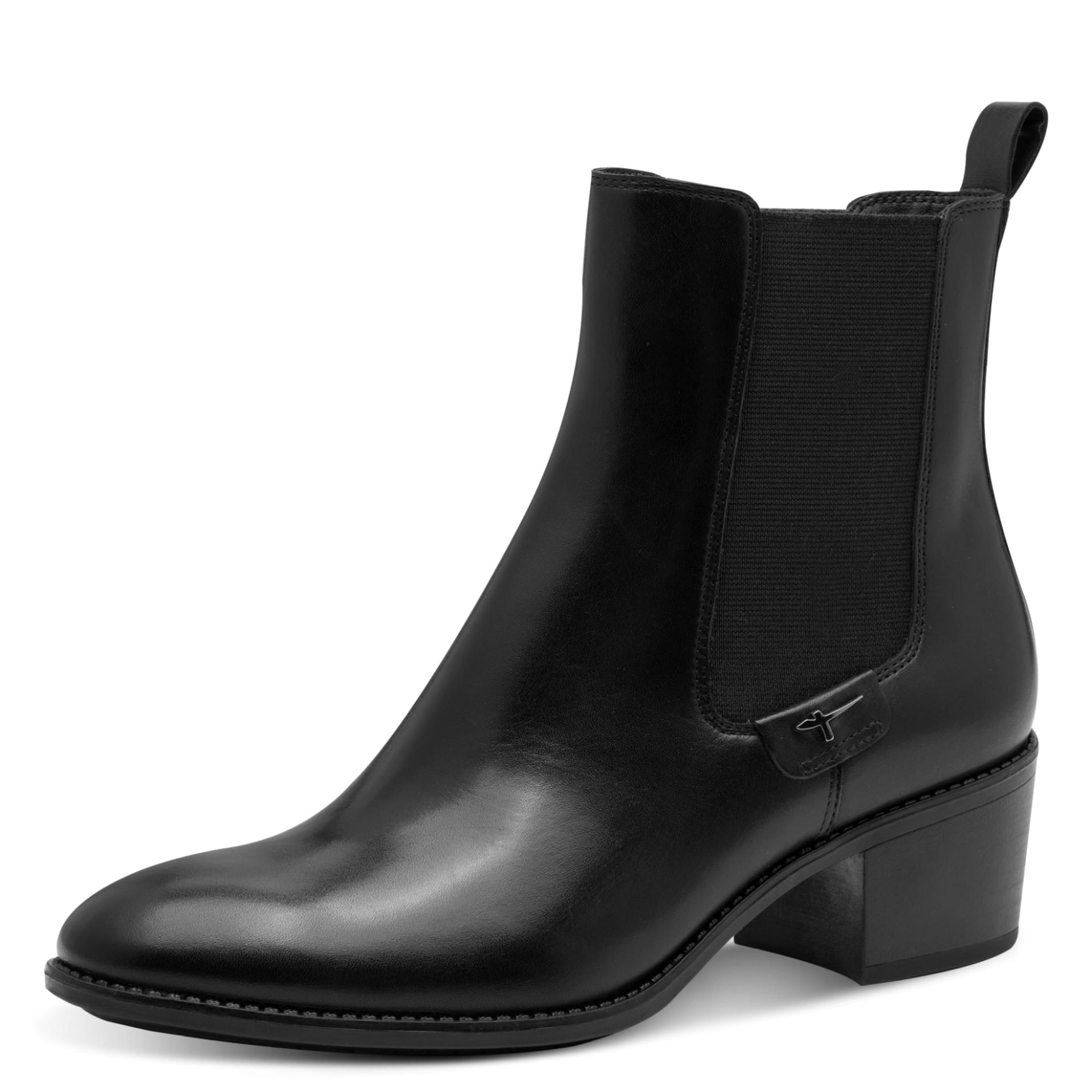Tamaris Bresta Chelsea Boots 1-25325-45 in Black Leather