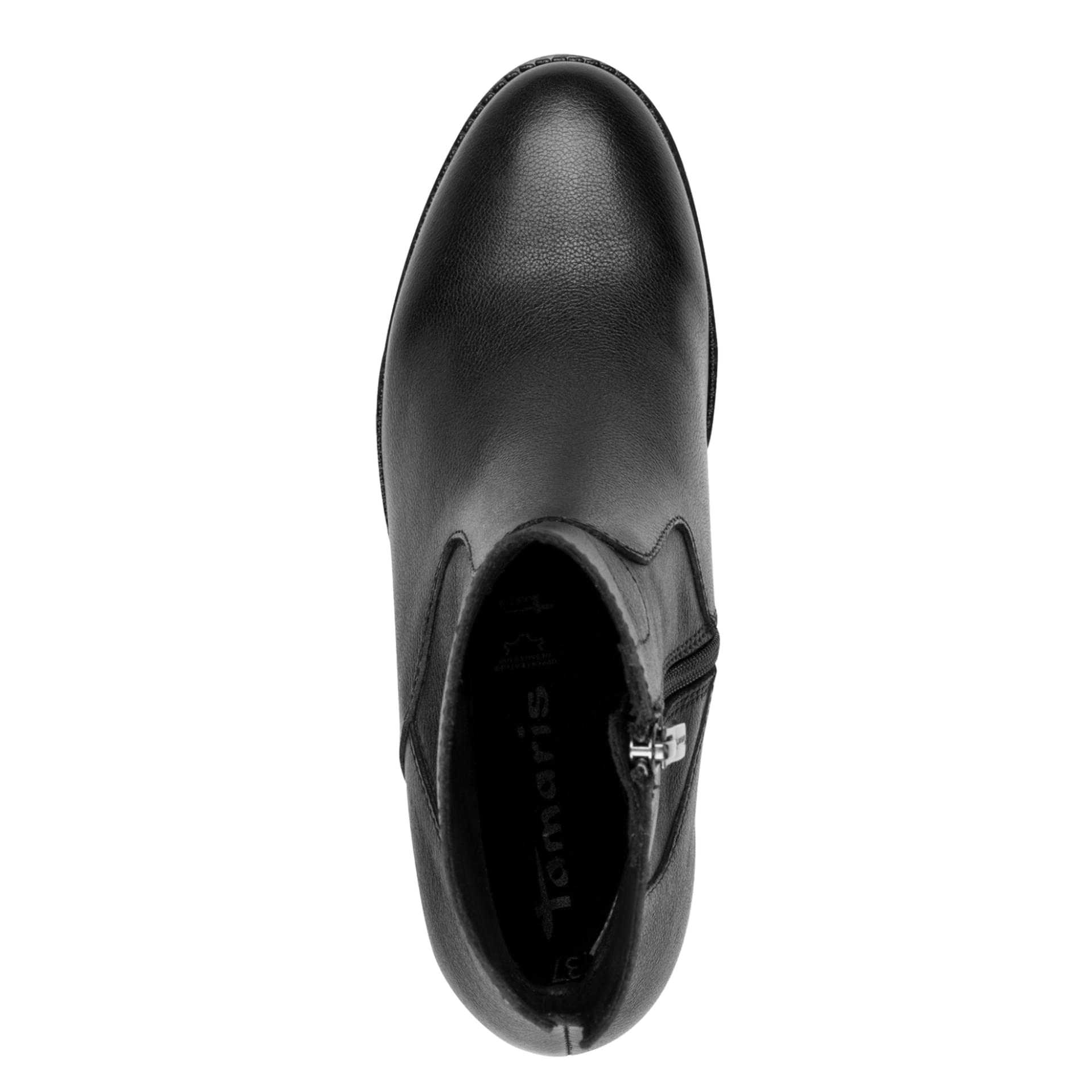 Tamaris Bresta Ankle Boots 1-25329-45 in Black Leather