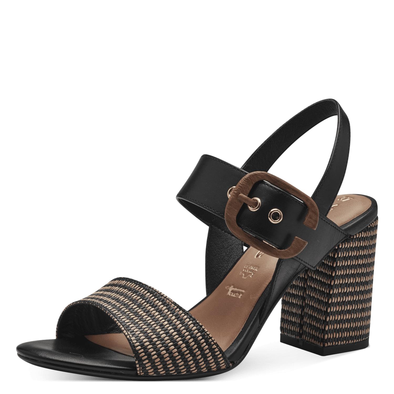 Tamaris Callie Sandals 1-28015-42 in Black Comb