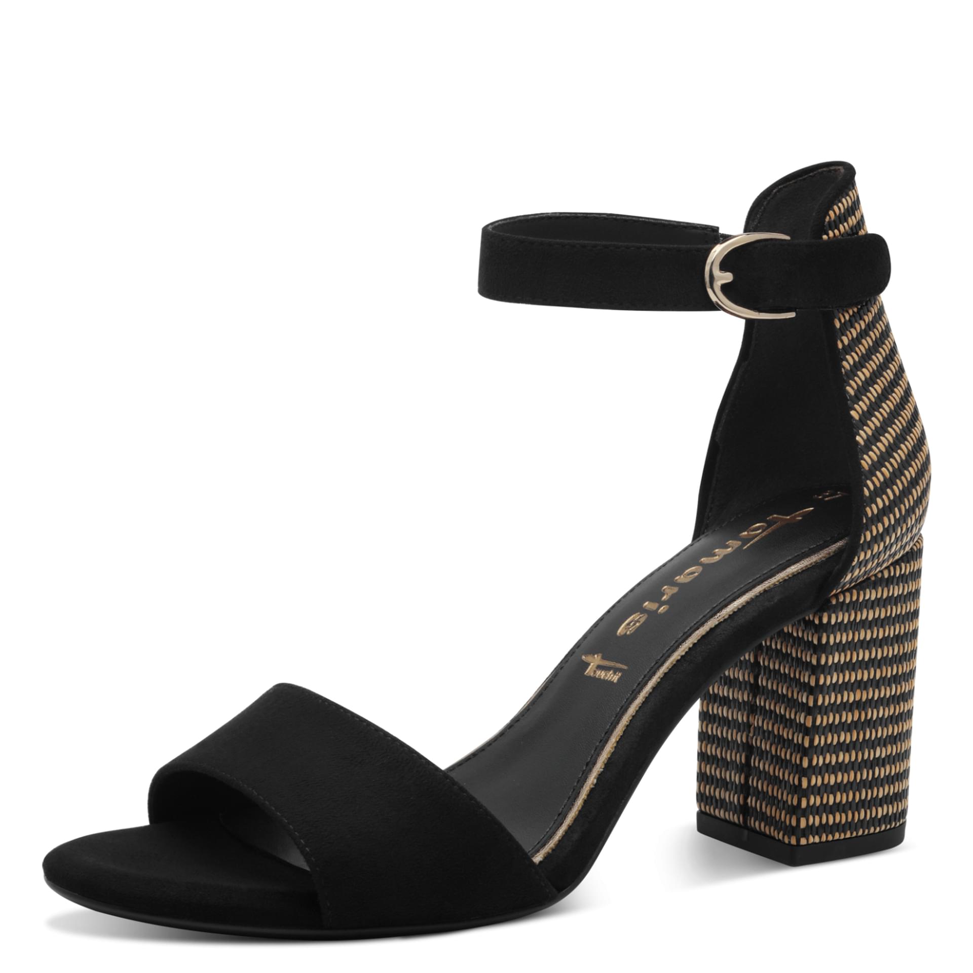 Tamaris Callie Sandales 1-28356-42 in Black Comb