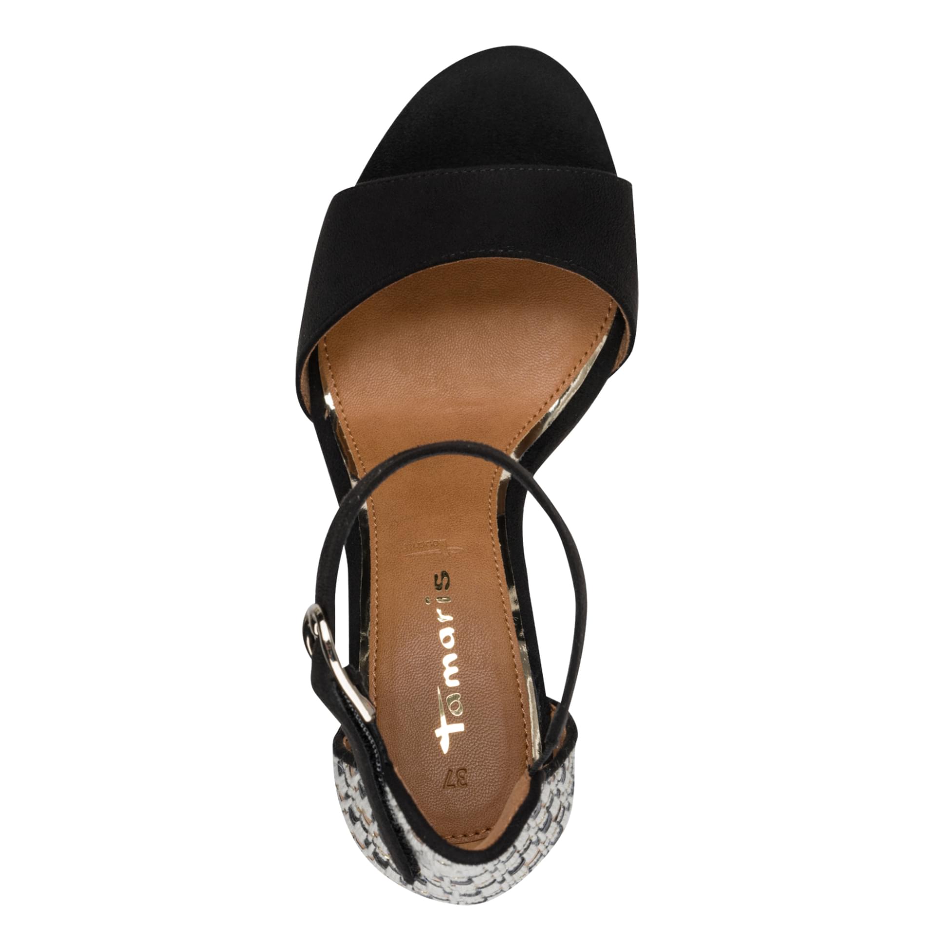 Tamaris Callie Sandalen 1-28356-42 in Black Comb