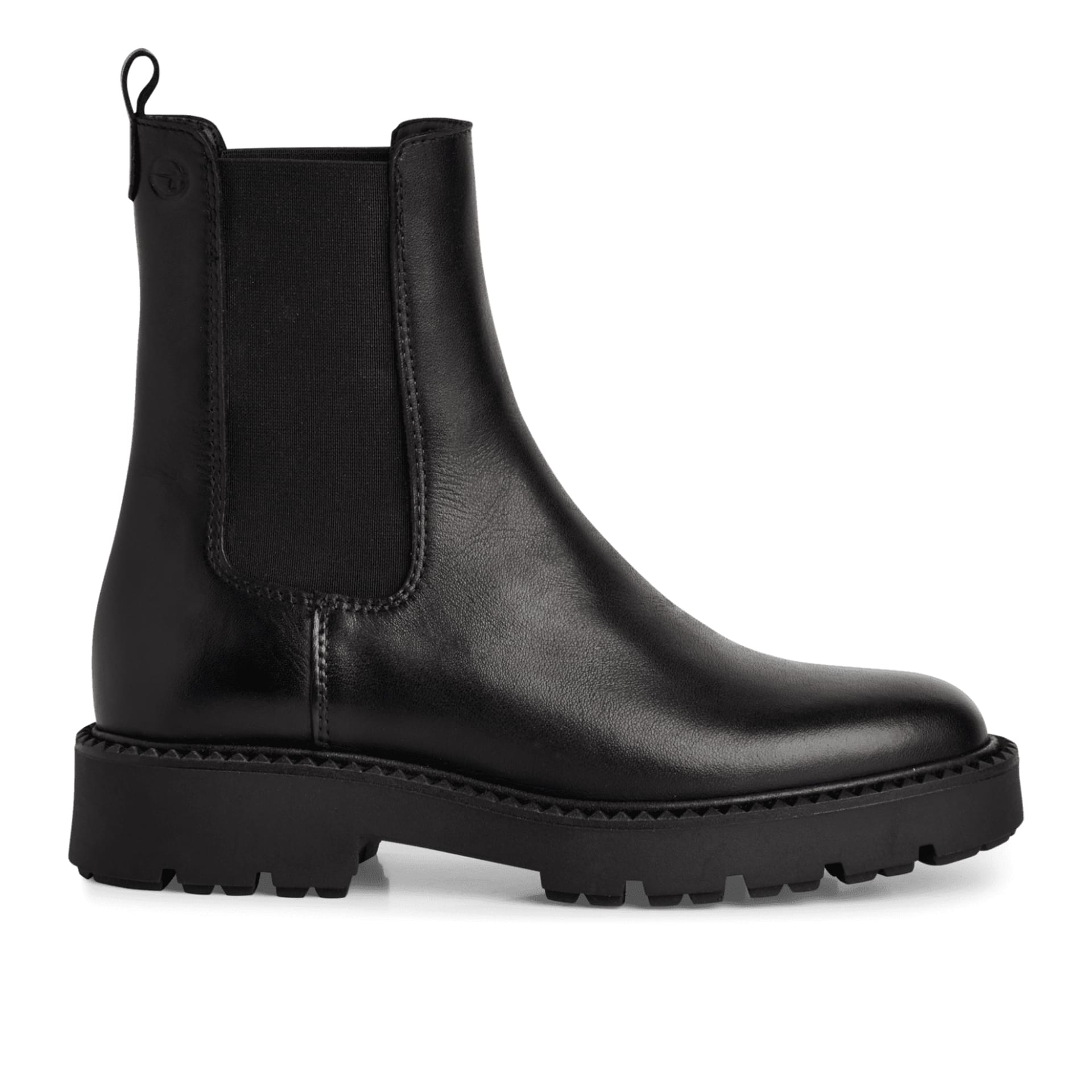Tamaris Canado Chelsea Boots 1-25473-45 in Black Leather