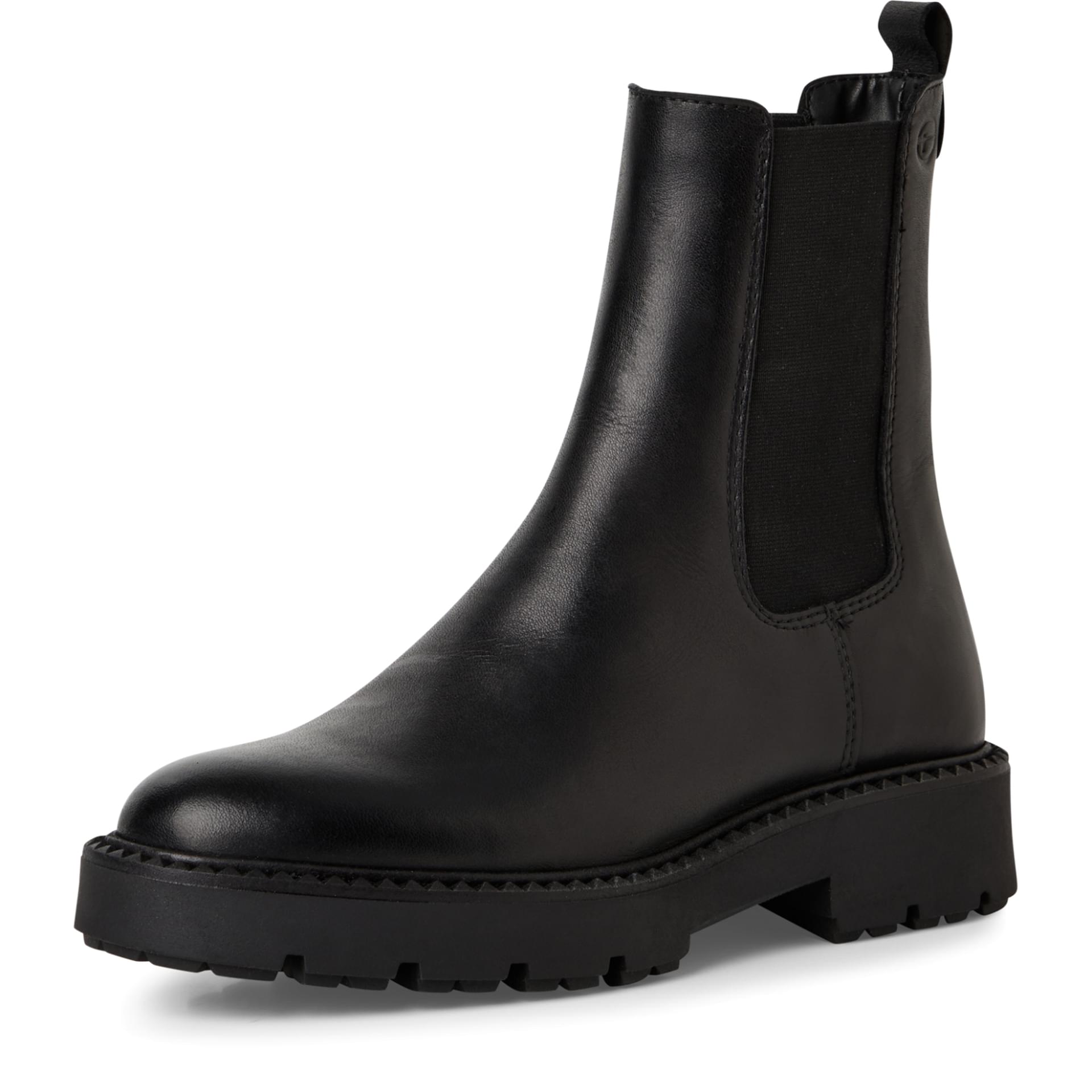 Tamaris Canado Chelsea Boots 1-25473-45 in Black Leather