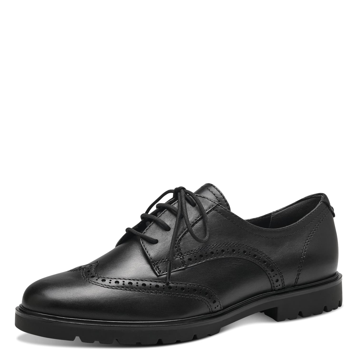 Tamaris Careen Lace 1-23200-41 in Black Leather