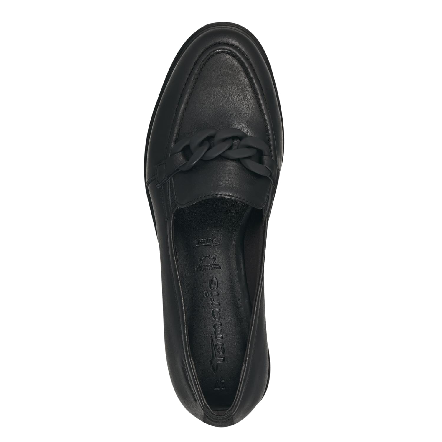 Tamaris Careen Slippers 1-24201-41 in Black Leather