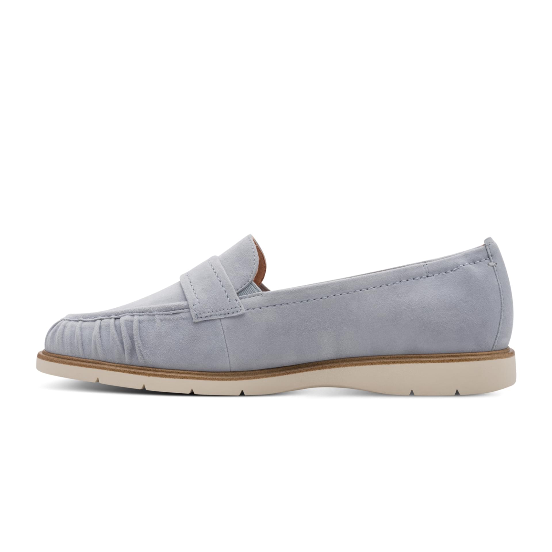 Tamaris Careen Loafers cuir in Light Blue, côté intérieur (SKU 1-24224-46--880)