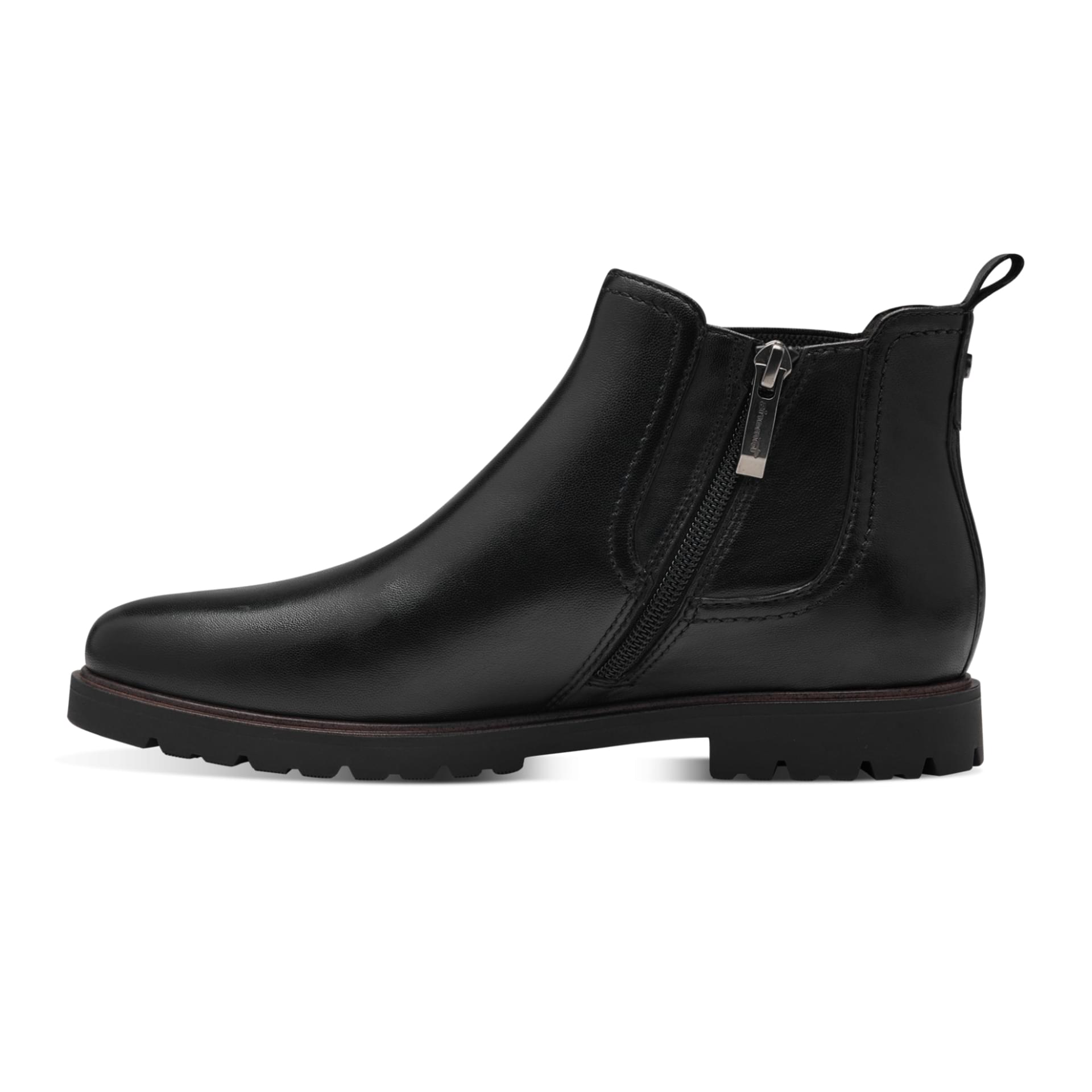 Tamaris Careen Chelsea Boots 1-25348-43 in Black Leather