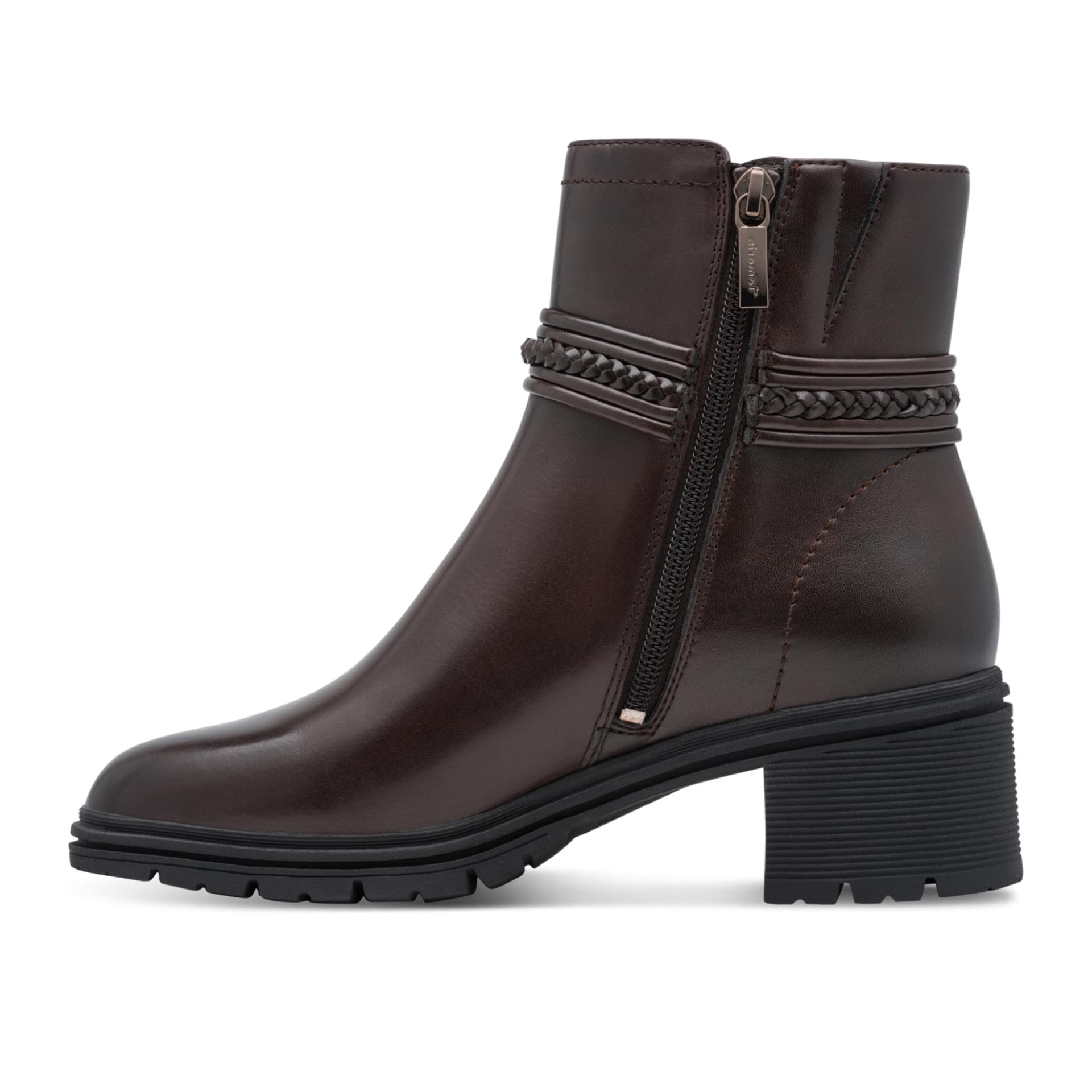 Tamaris Carolin Enkellaarsjes leer in Mocca, binnenzijde (SKU 1-25492-47--304)