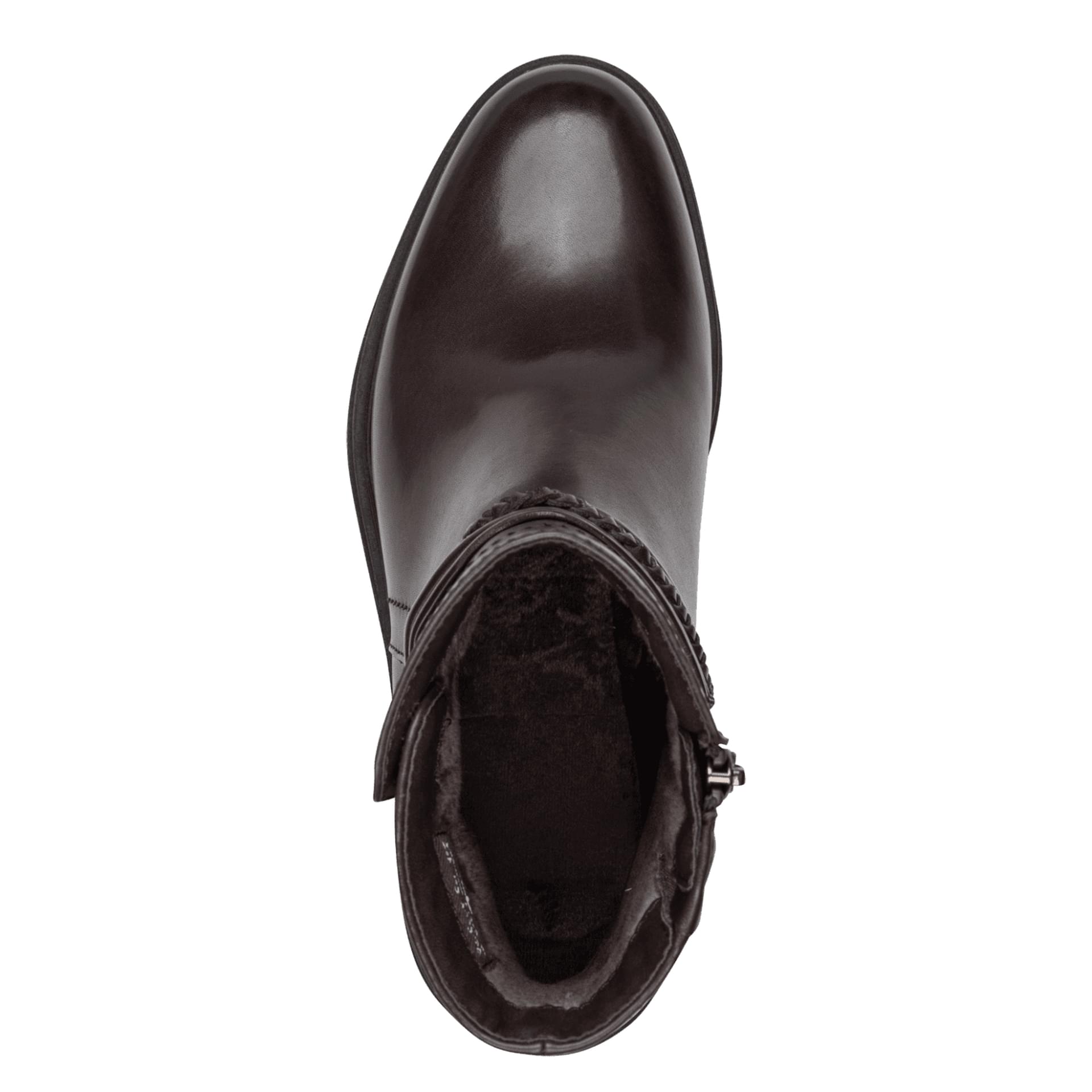Tamaris Carolin Enkellaarsjes leer in Mocca, zool (SKU 1-25492-47--304)