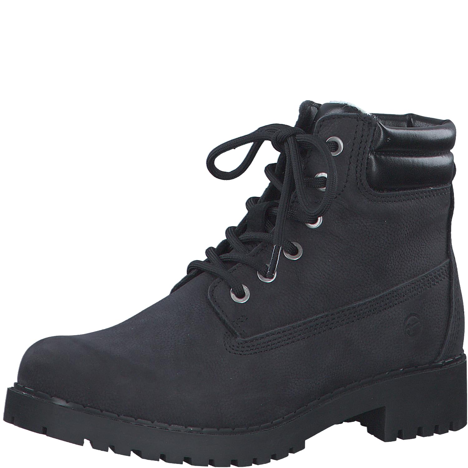 Tamaris Catser Enkellaarsjes 1-26244-41 in Black Uni