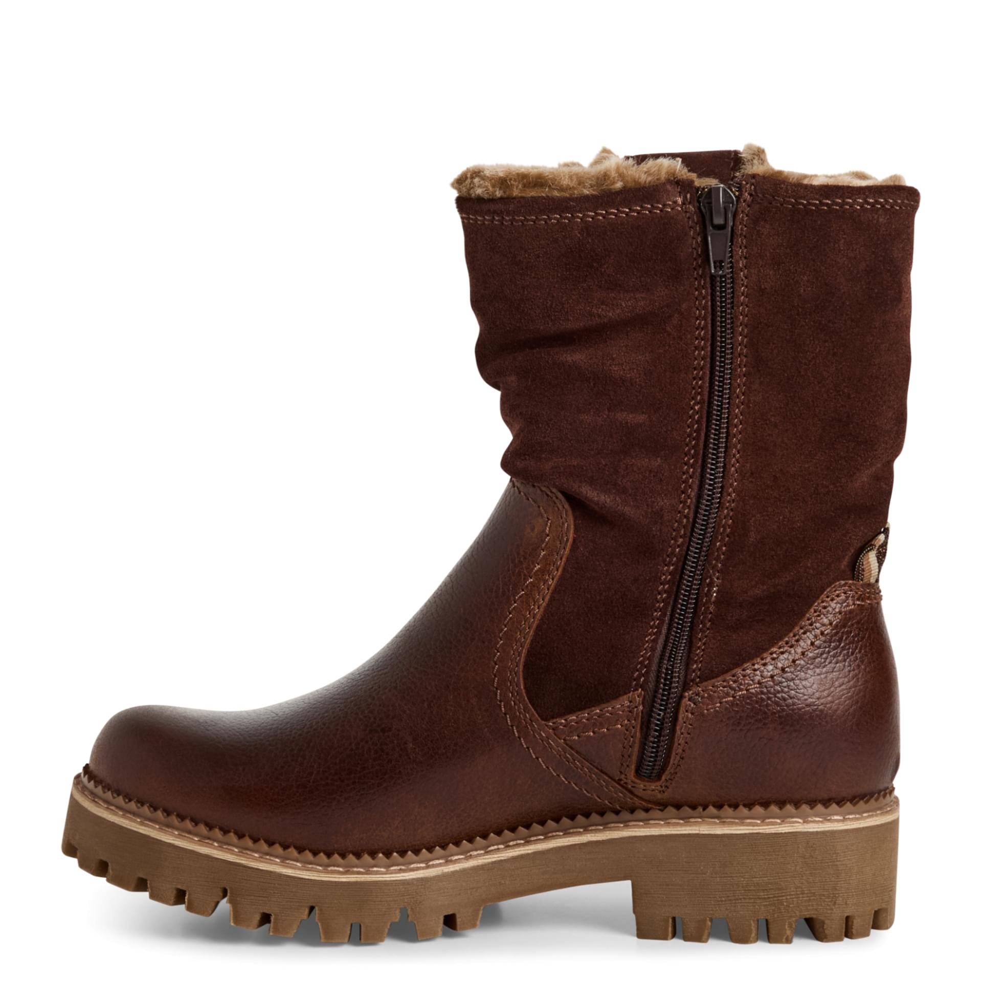 Tamaris Catser Enkellaarsjes 1-26416-45 in Cognac