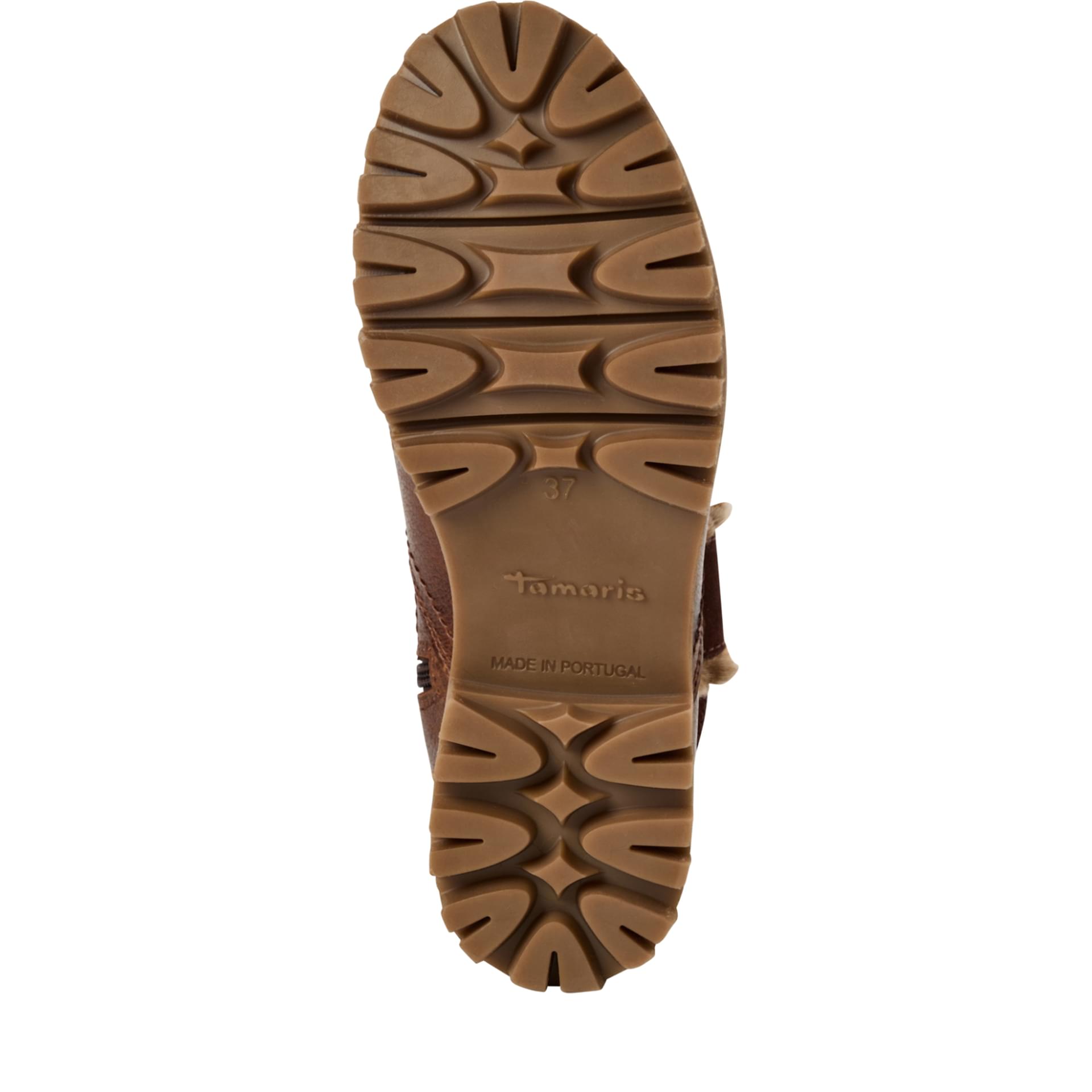 Tamaris Catser Enkellaarsjes 1-26416-45 in Cognac