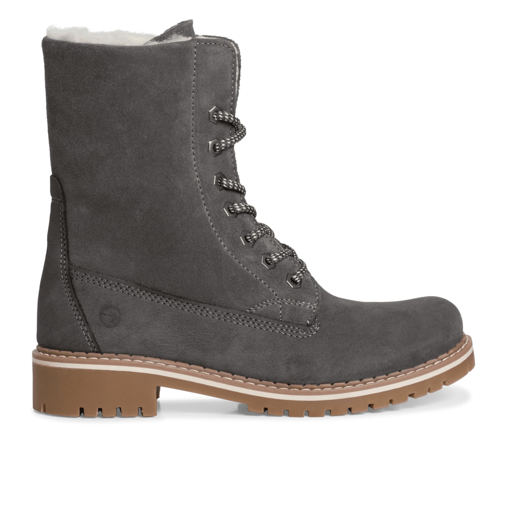 Tamaris Catser Enkellaarsjes 1-26443-41 in Anthracite