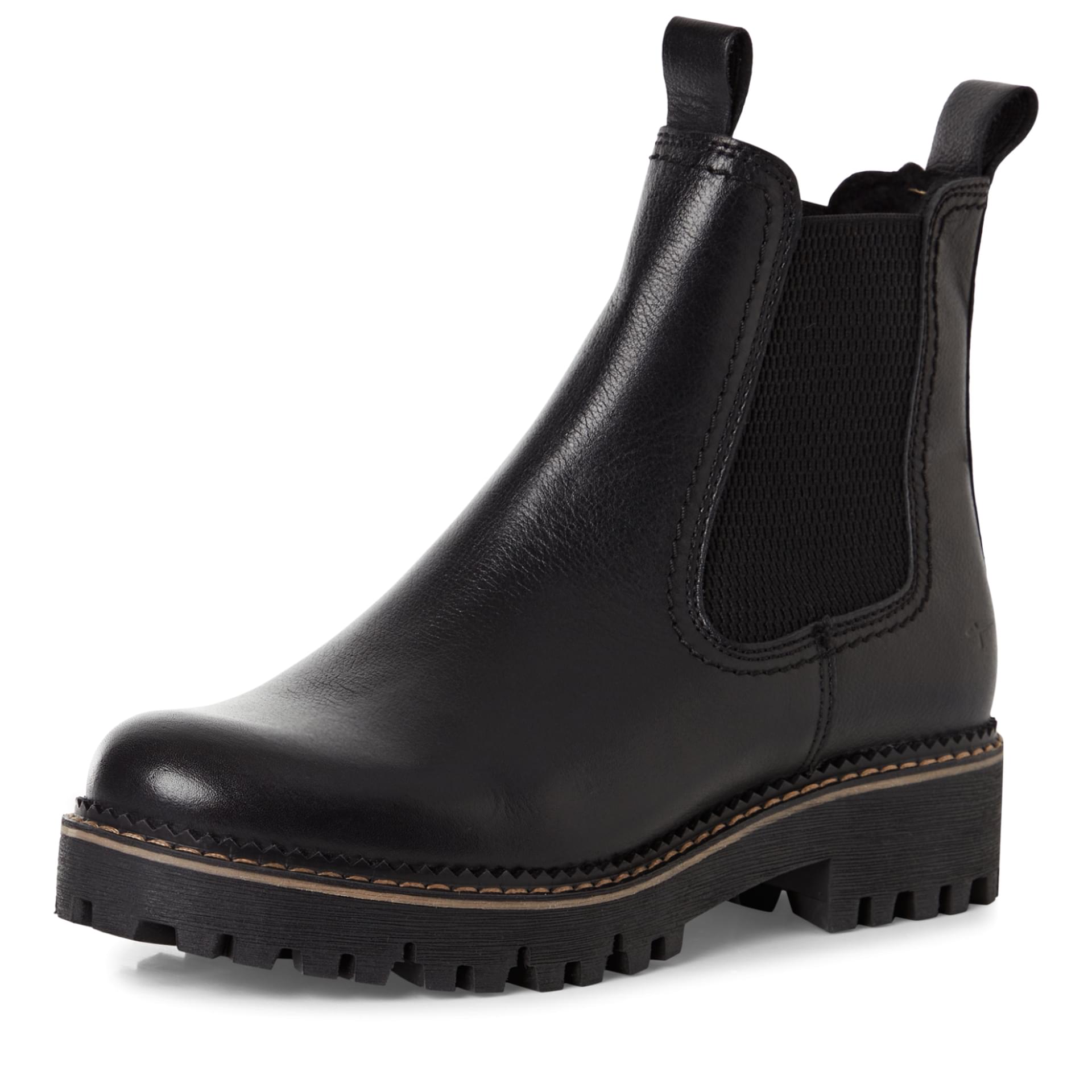Tamaris Catser Chelsea Boots 1-26494-45 in Black Leather