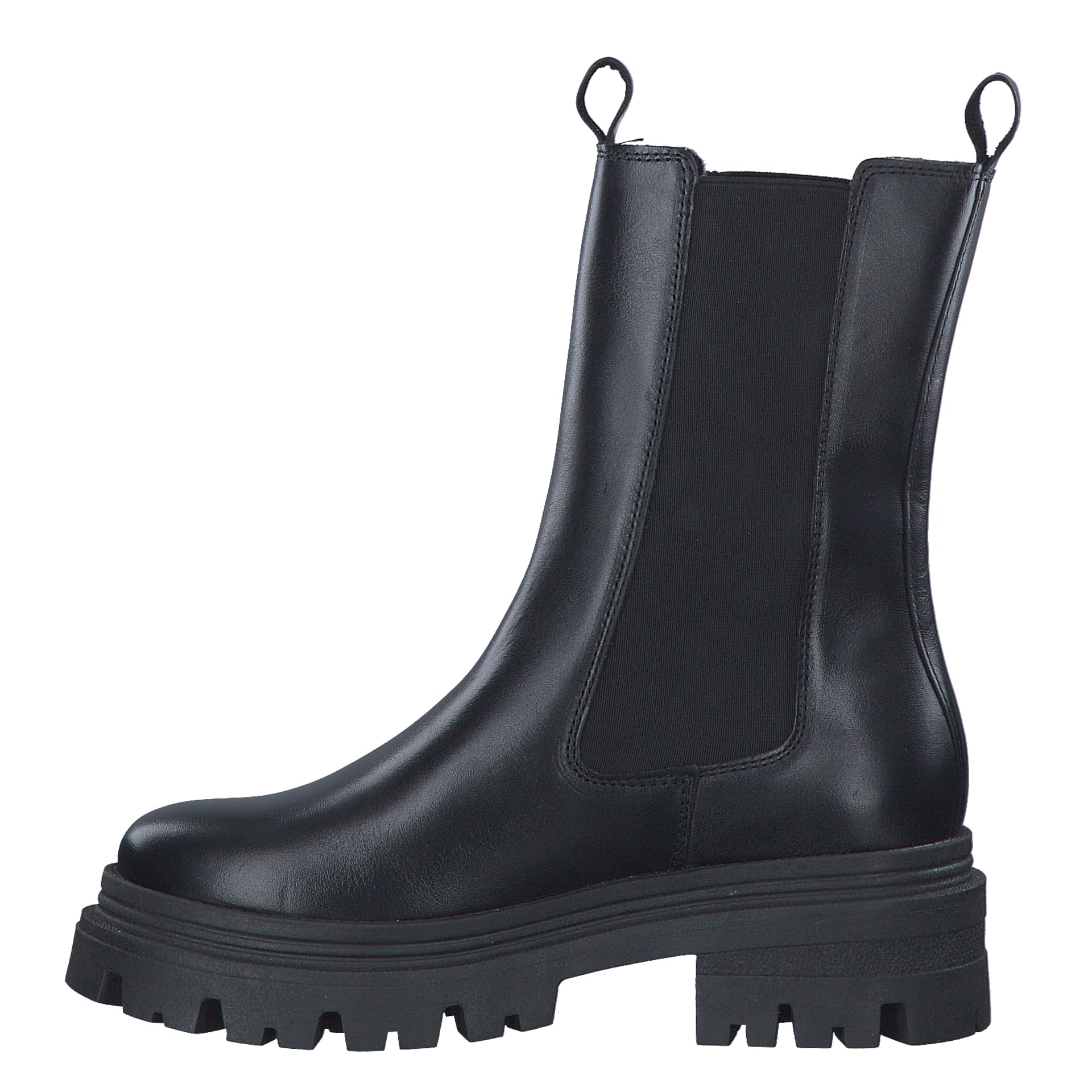 Tamaris Cayetana Chelsea Boots 1-25498-41 in Black Leather