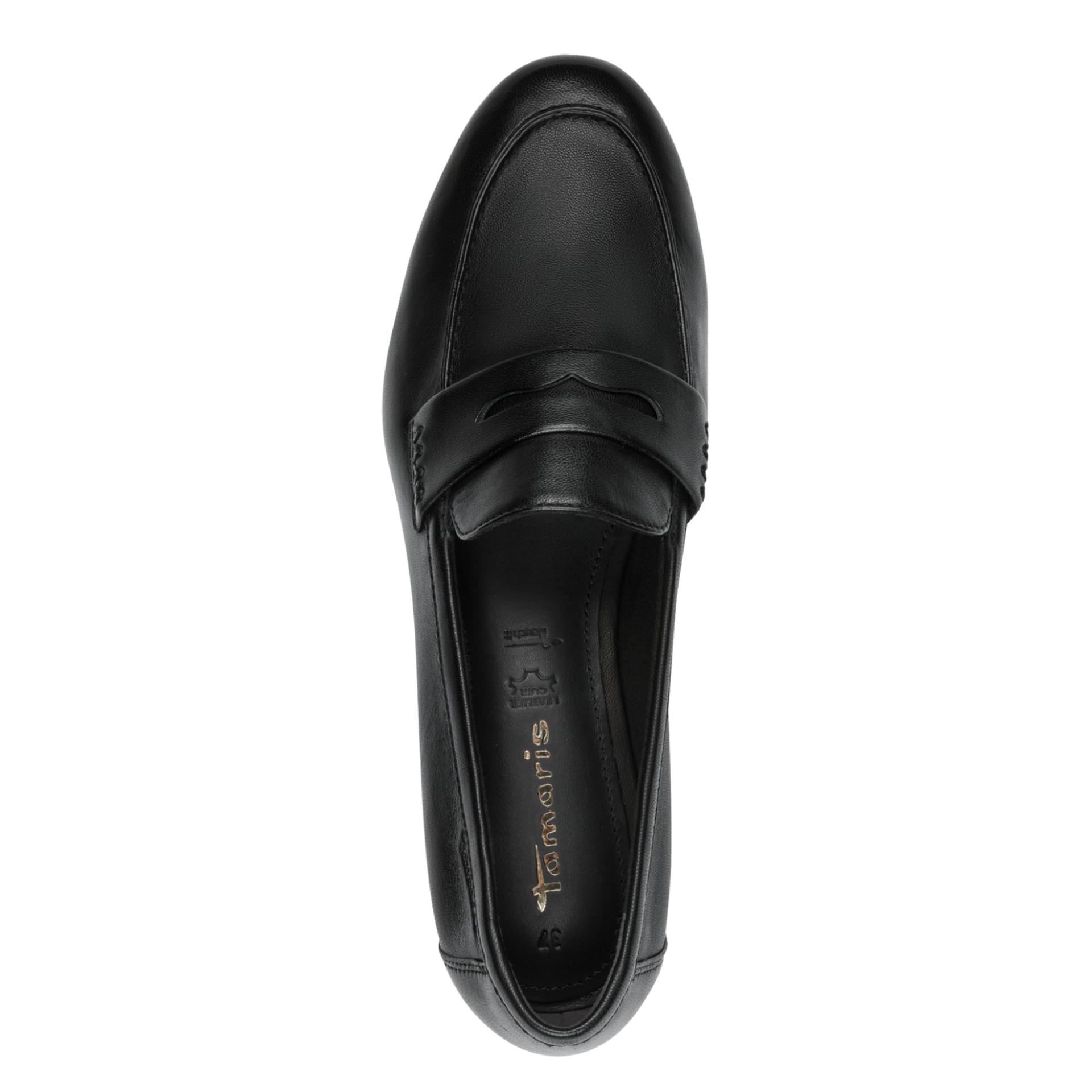 Tamaris Chanty Slippers 1-24233-46 in Black Leather