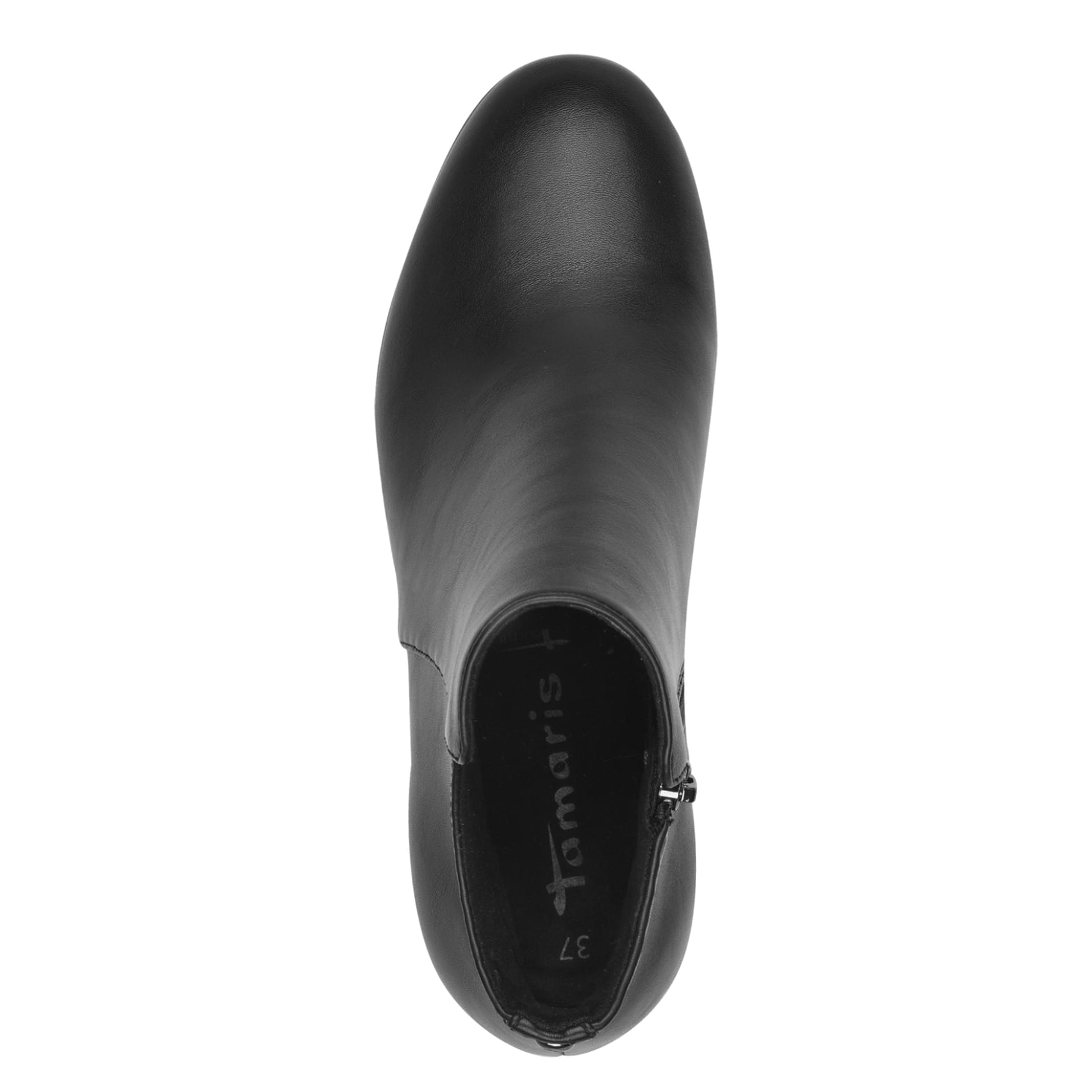 Tamaris Cika Bottines in Black, vue de dessus (SKU 1-25355-43--001)