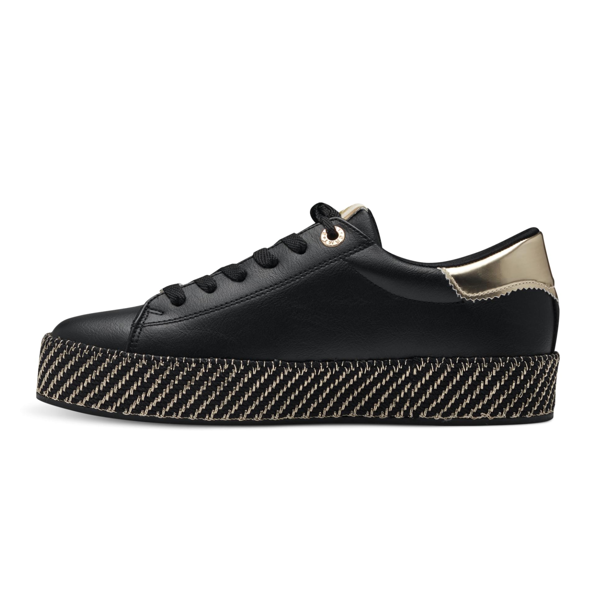 Tamaris Cinda Sneakers 1-23713-42 in Black/Gold