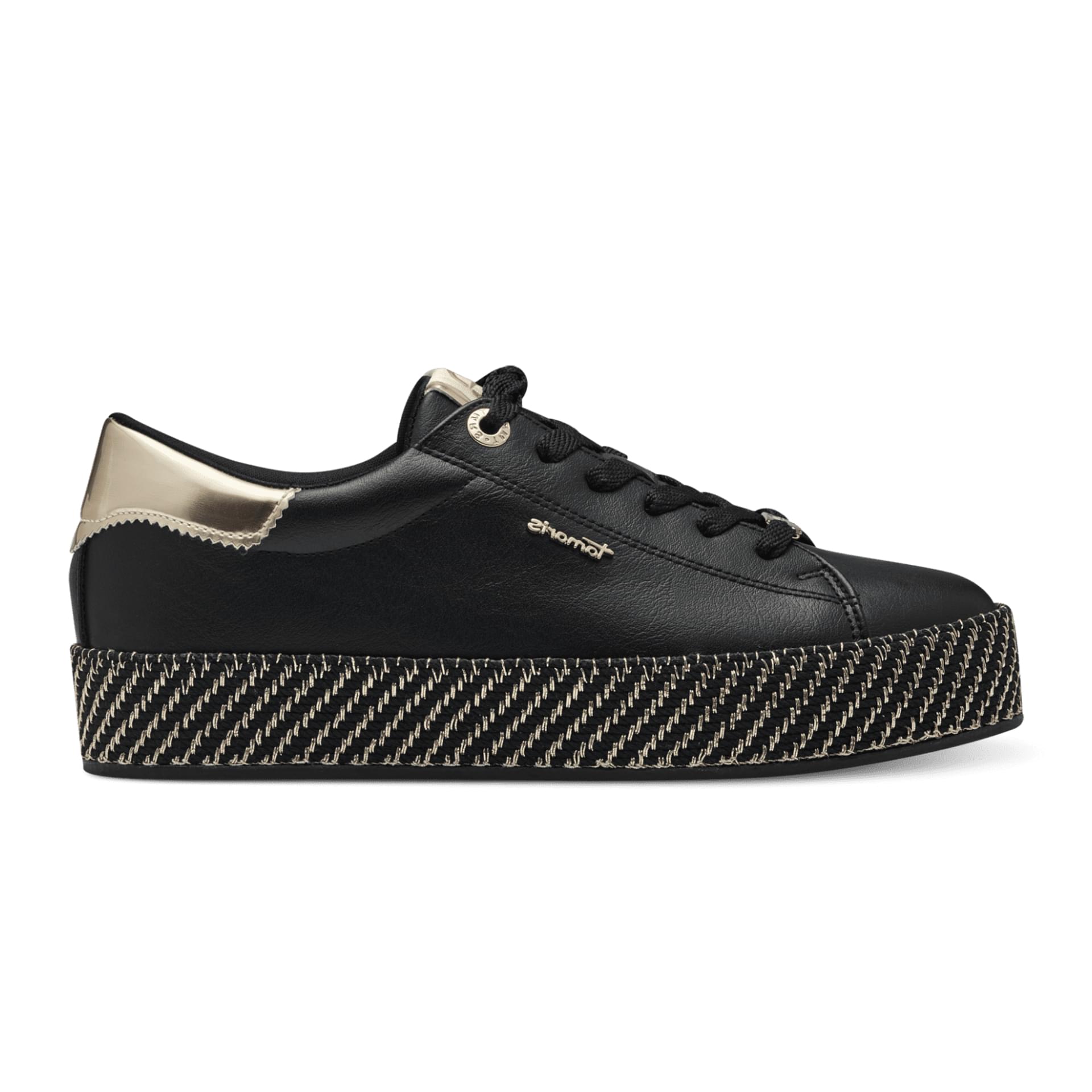 Tamaris Cinda Sneakers 1-23713-42 in Black/Gold