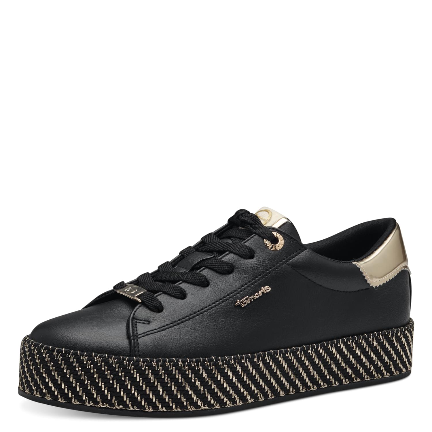 Tamaris Cinda Sneakers 1-23713-42 in Black/Gold