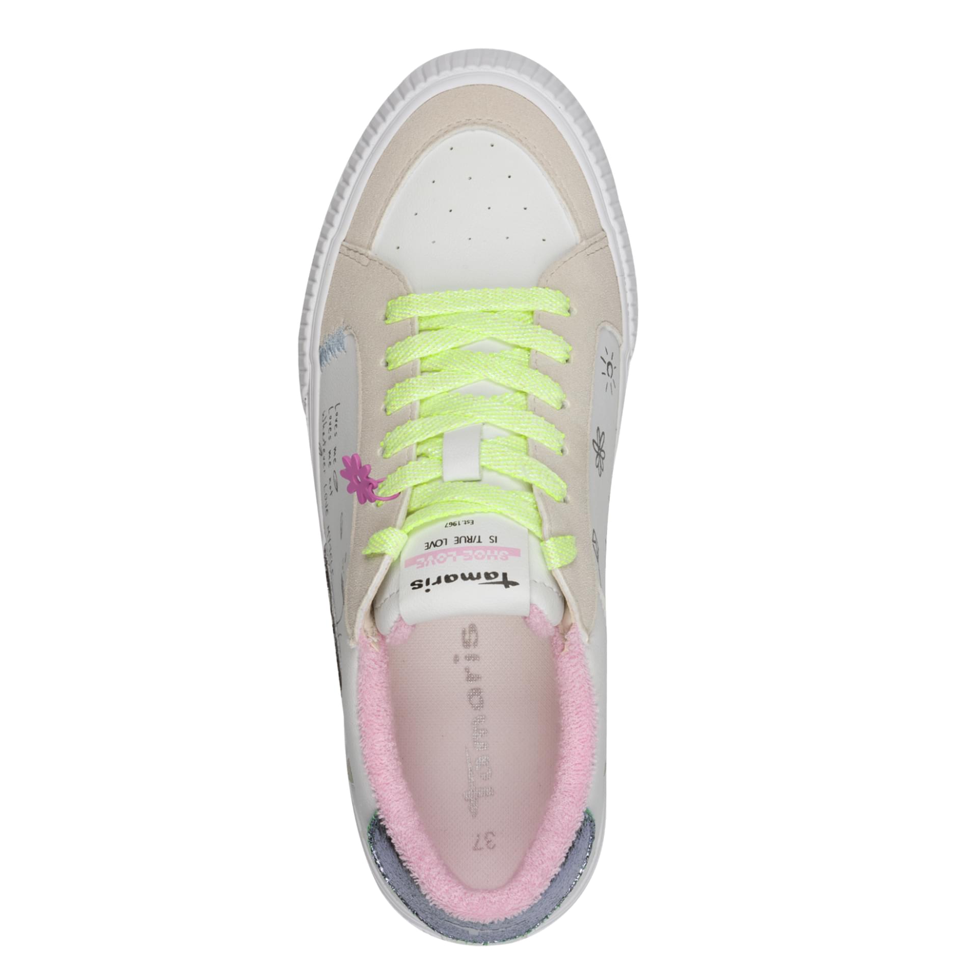 Tamaris Cinda Sneakers 1-23789-46 in White Comb