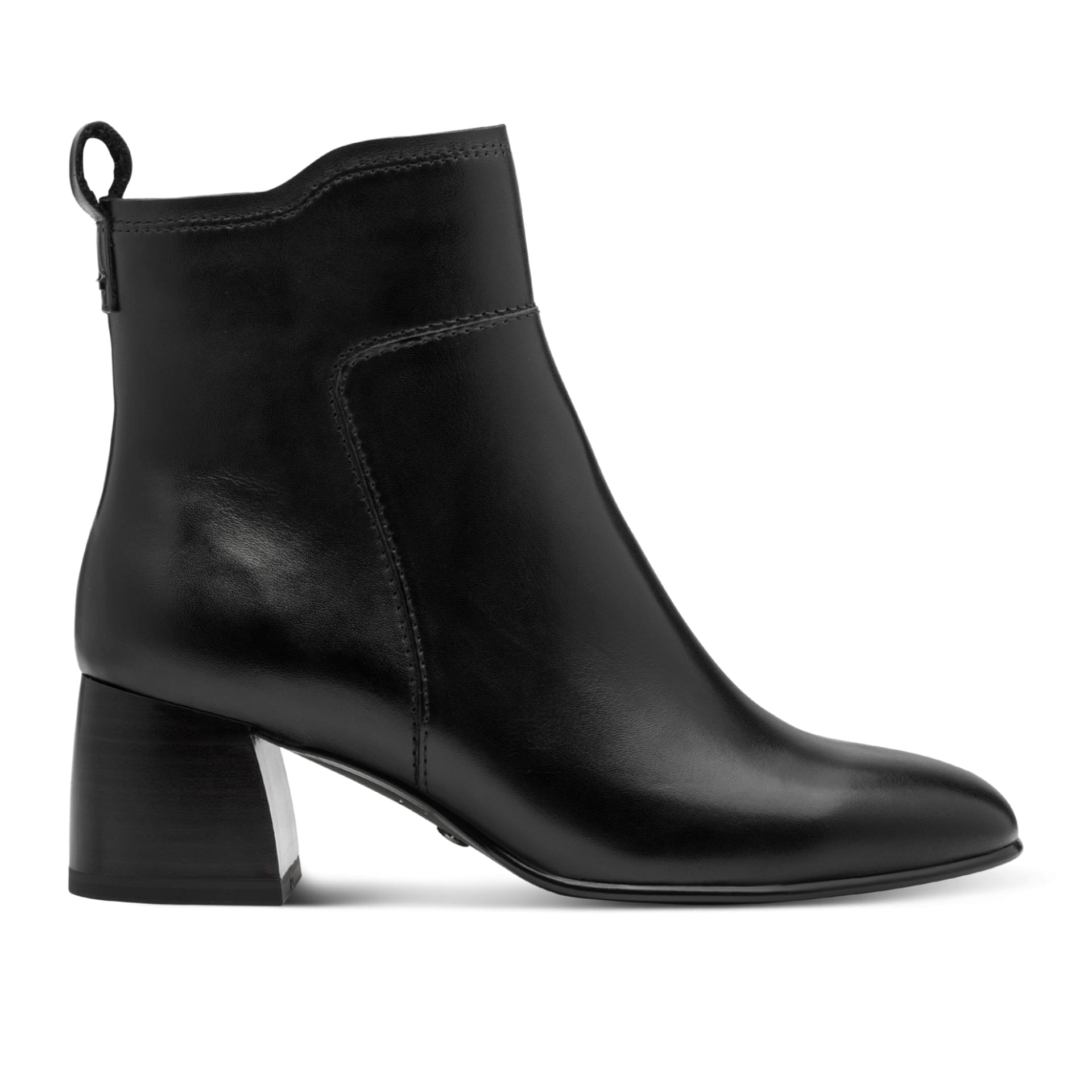Tamaris Colbie Enkellaarsjes 1-25323-45 in Black Leather