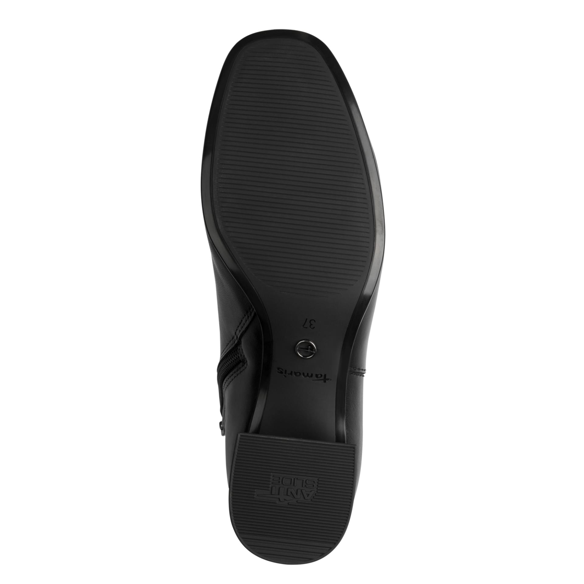 Tamaris Colbie Enkellaarsjes 1-25323-45 in Black Leather