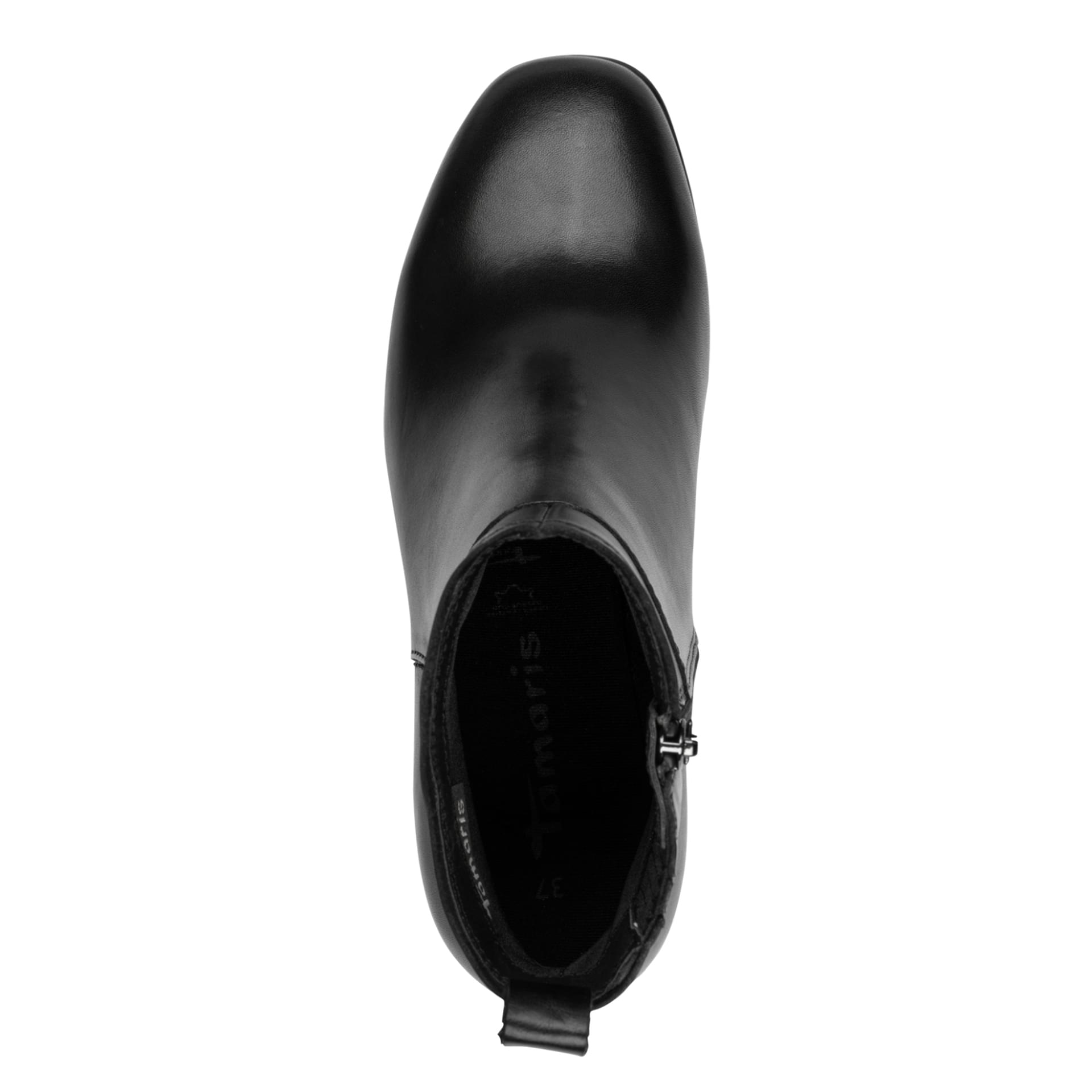 Tamaris Colbie Enkellaarsjes 1-25323-45 in Black Leather