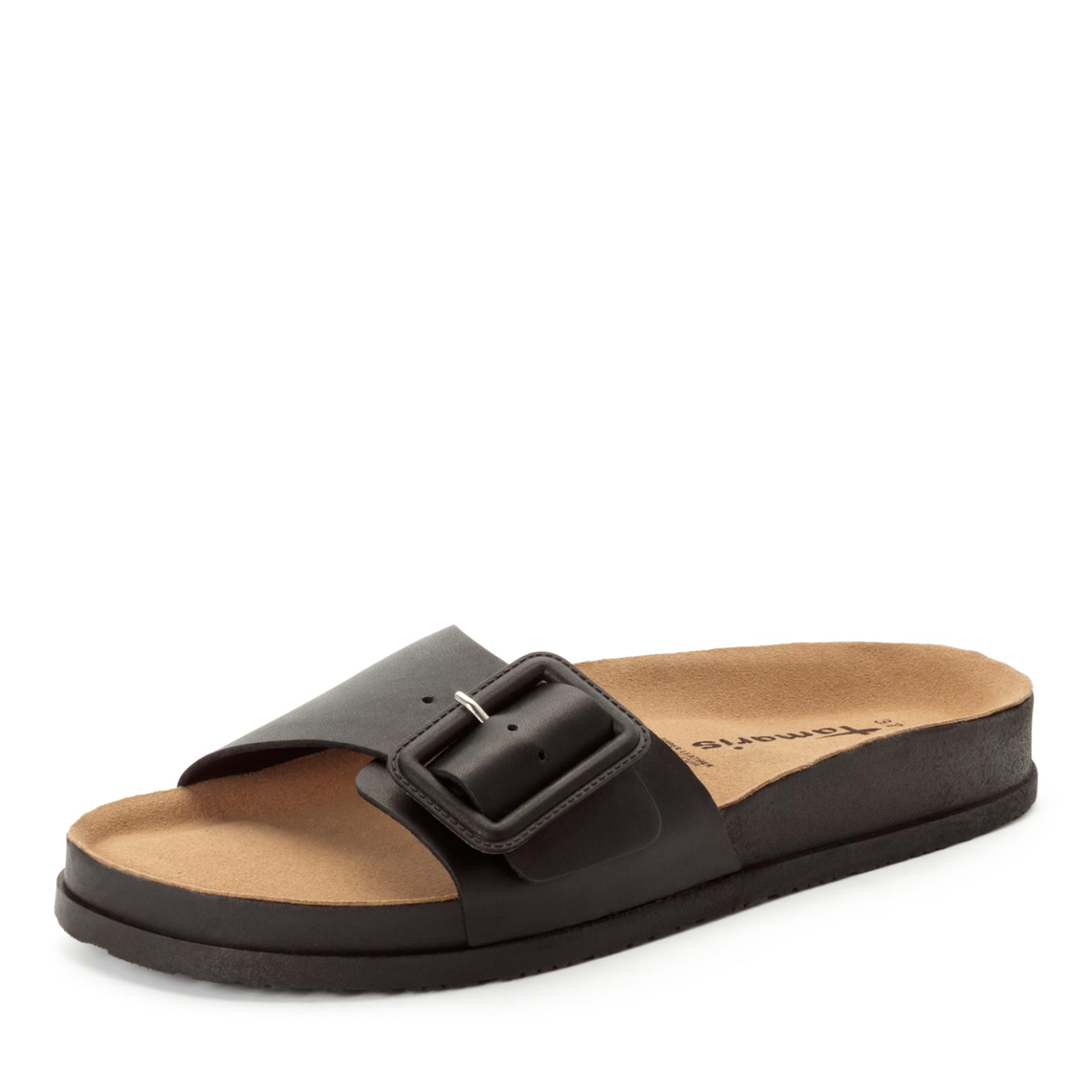 Tamaris Colleen Instappers 1-27501-46 in Black Leather