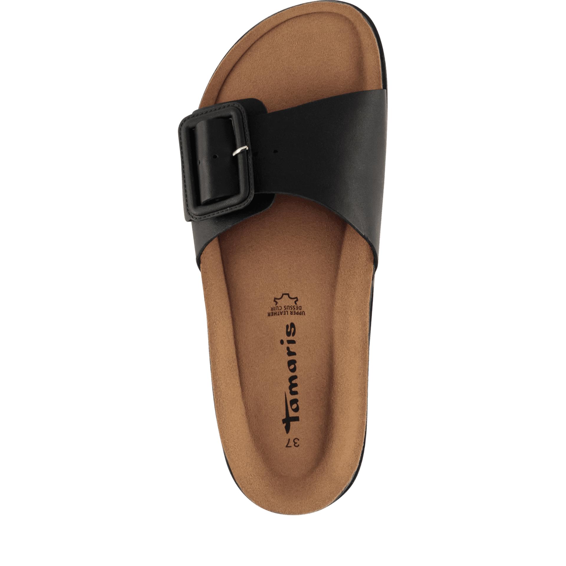 Tamaris Colleen Instappers 1-27501-46 in Black Leather