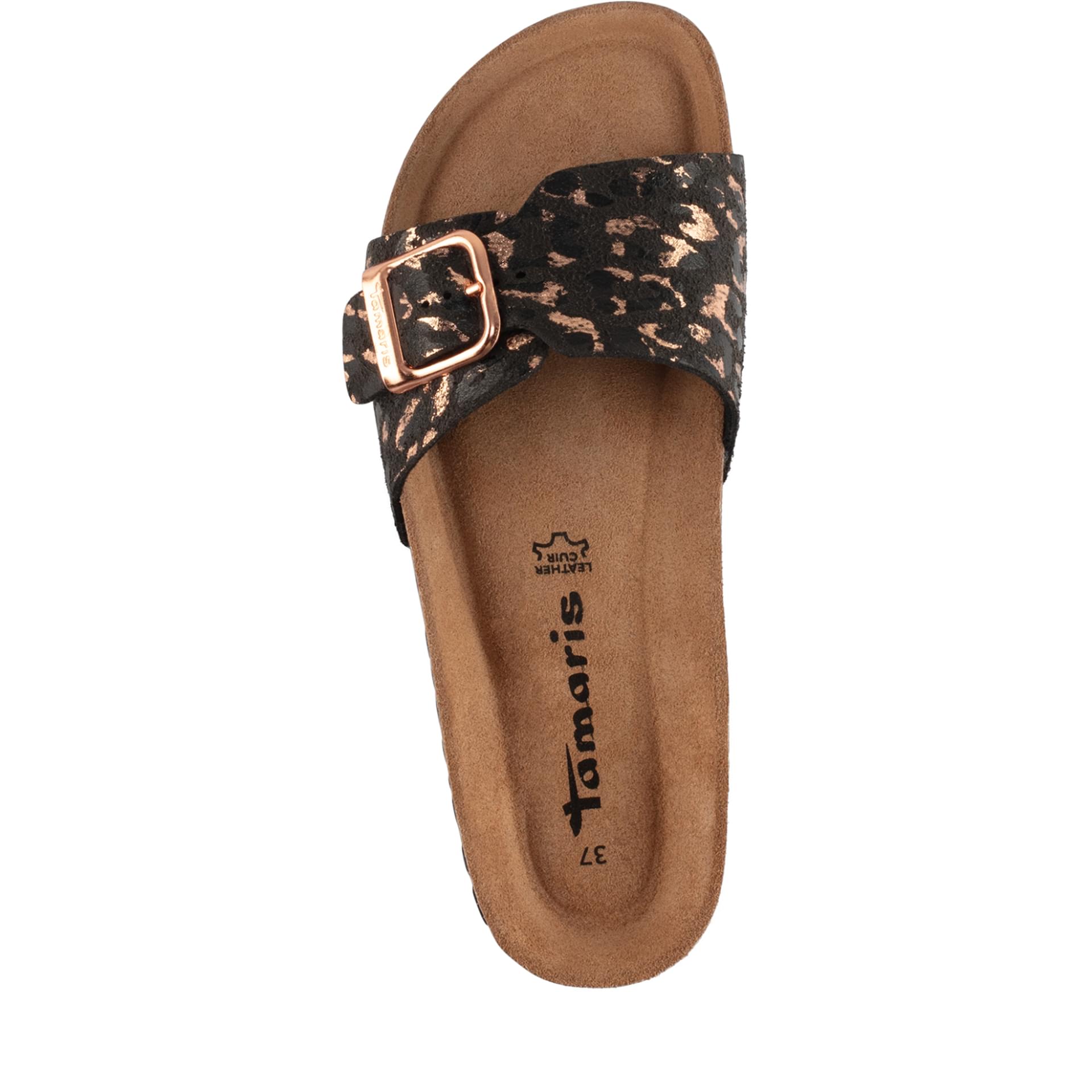 Tamaris Corra Sandalen 1-27520-42 in Black/Leopard