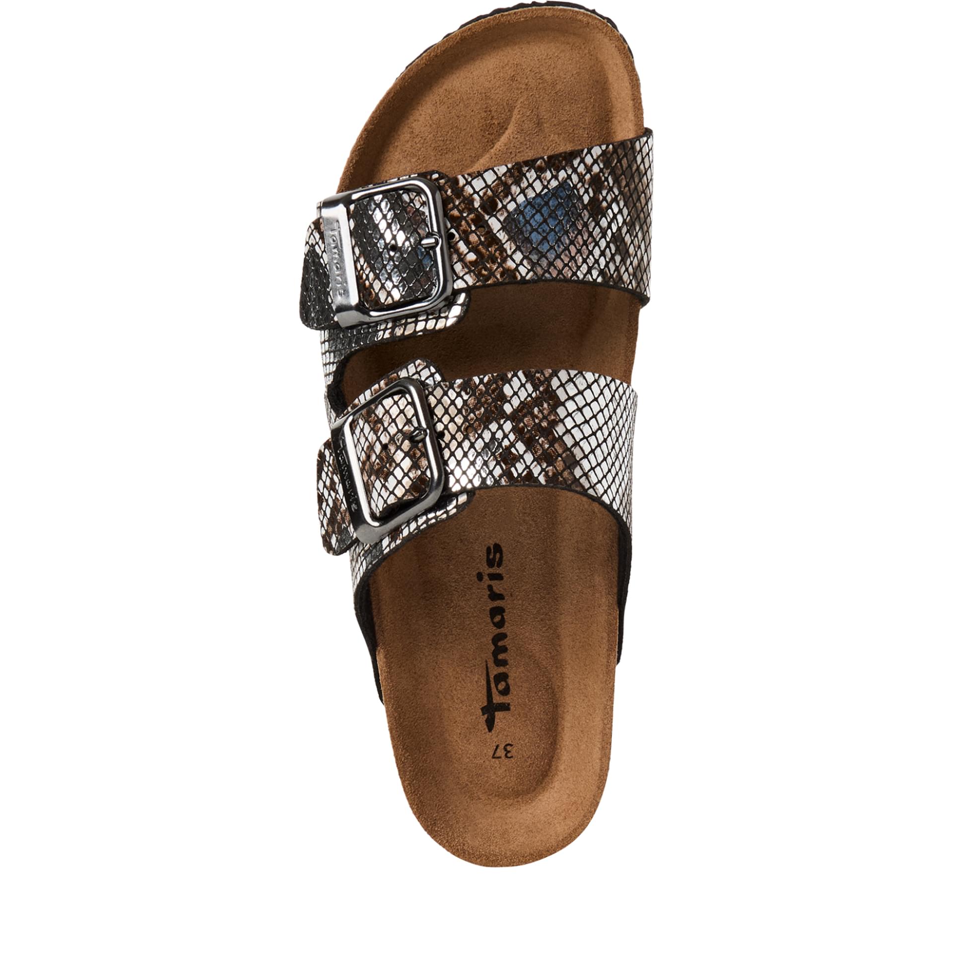 Tamaris Corra Loafers 1-27523-46 in Black/Snake