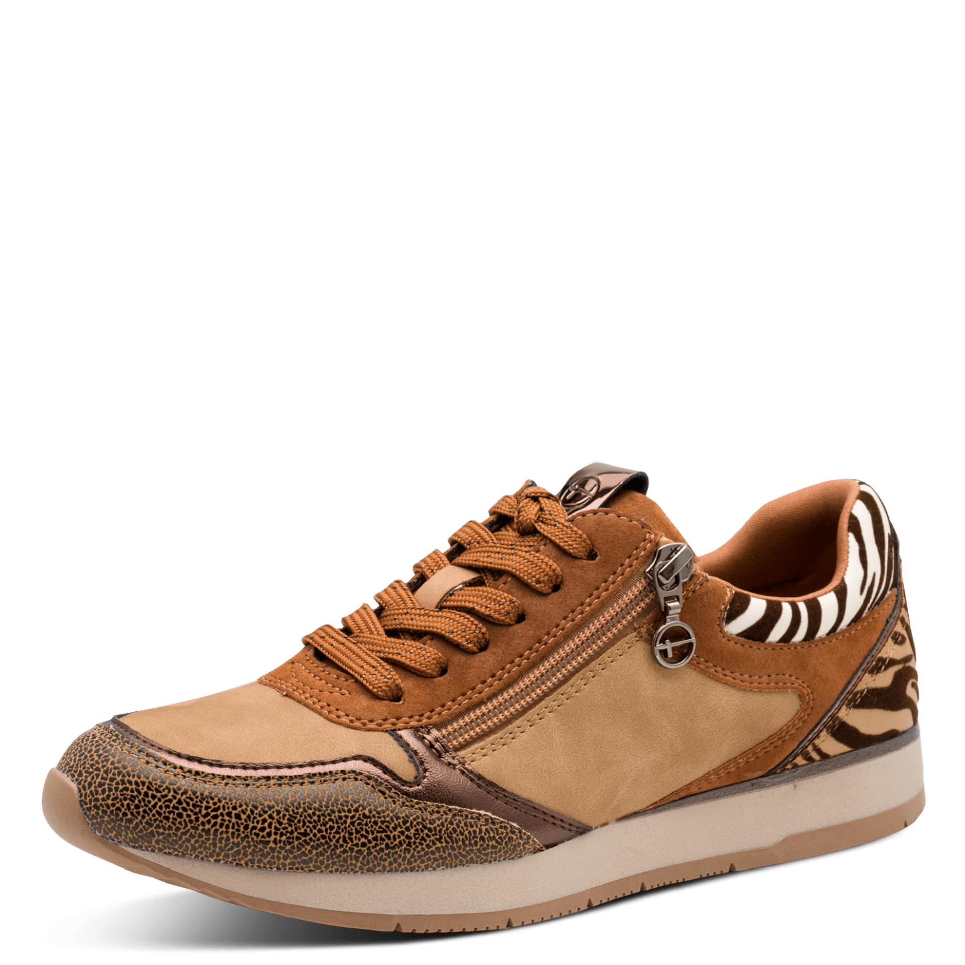 Tamaris Daki Sneakers 1-23603-42 in Cognac Comb