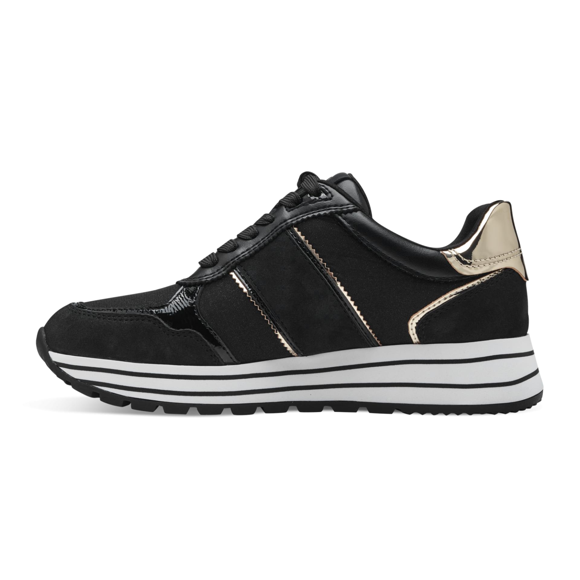 Tamaris Daki Sneakers 1-23727-42 in Black/Gold