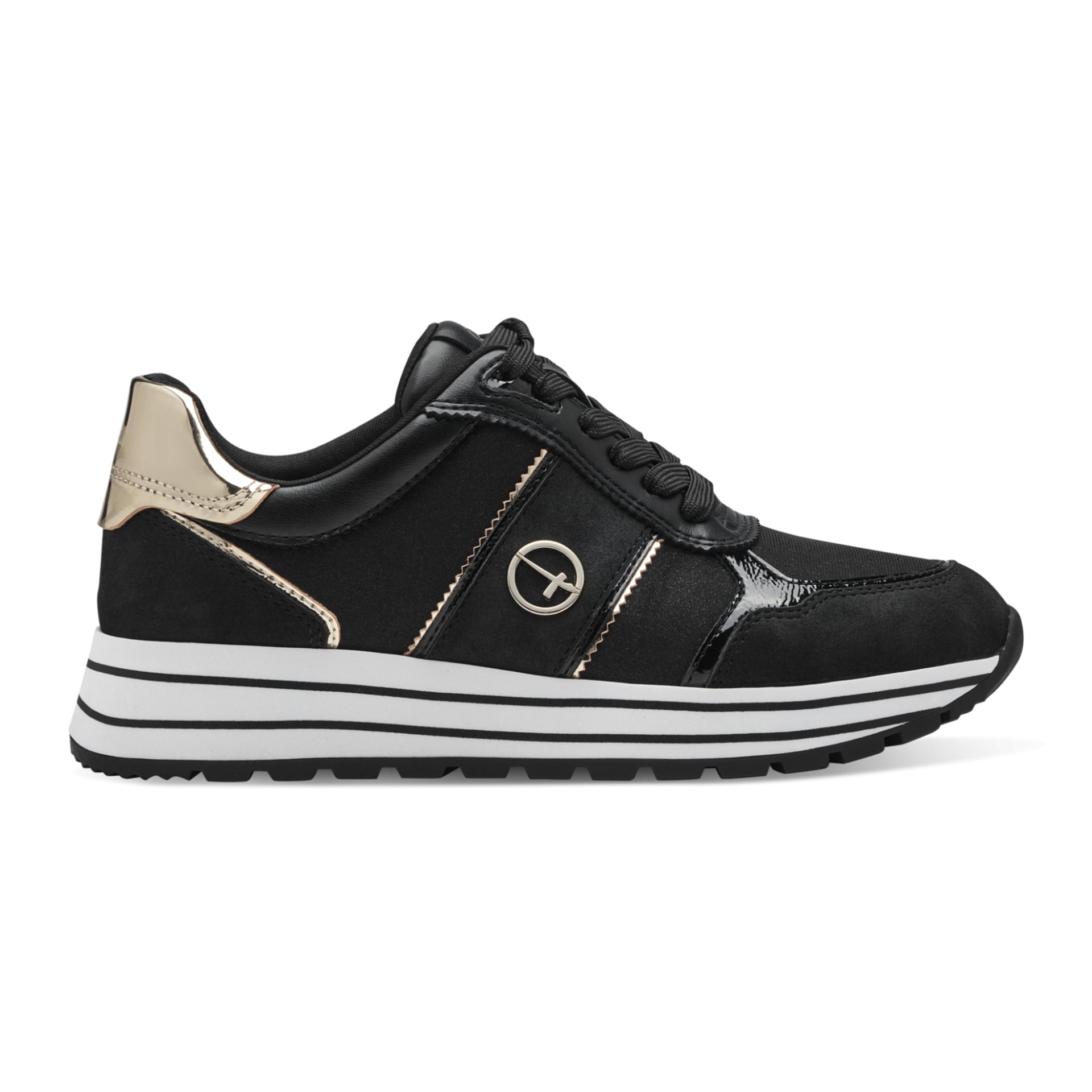 Tamaris Daki Sneakers 1-23727-42 in Black/Gold