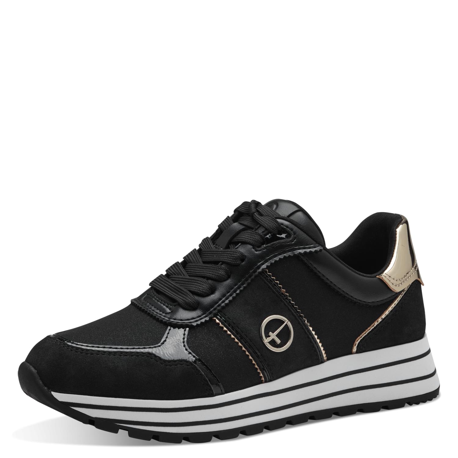 Tamaris Daki Sneakers 1-23727-42 in Black/Gold