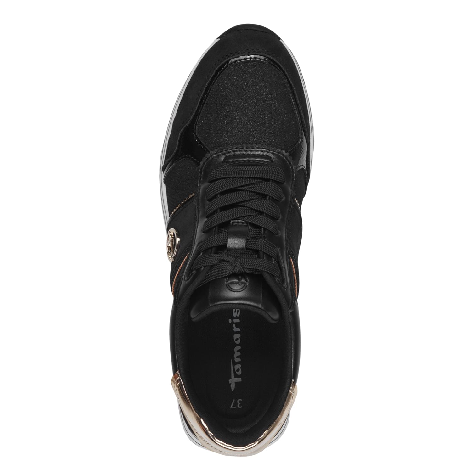 Tamaris Daki Sneakers 1-23727-42 in Black/Gold