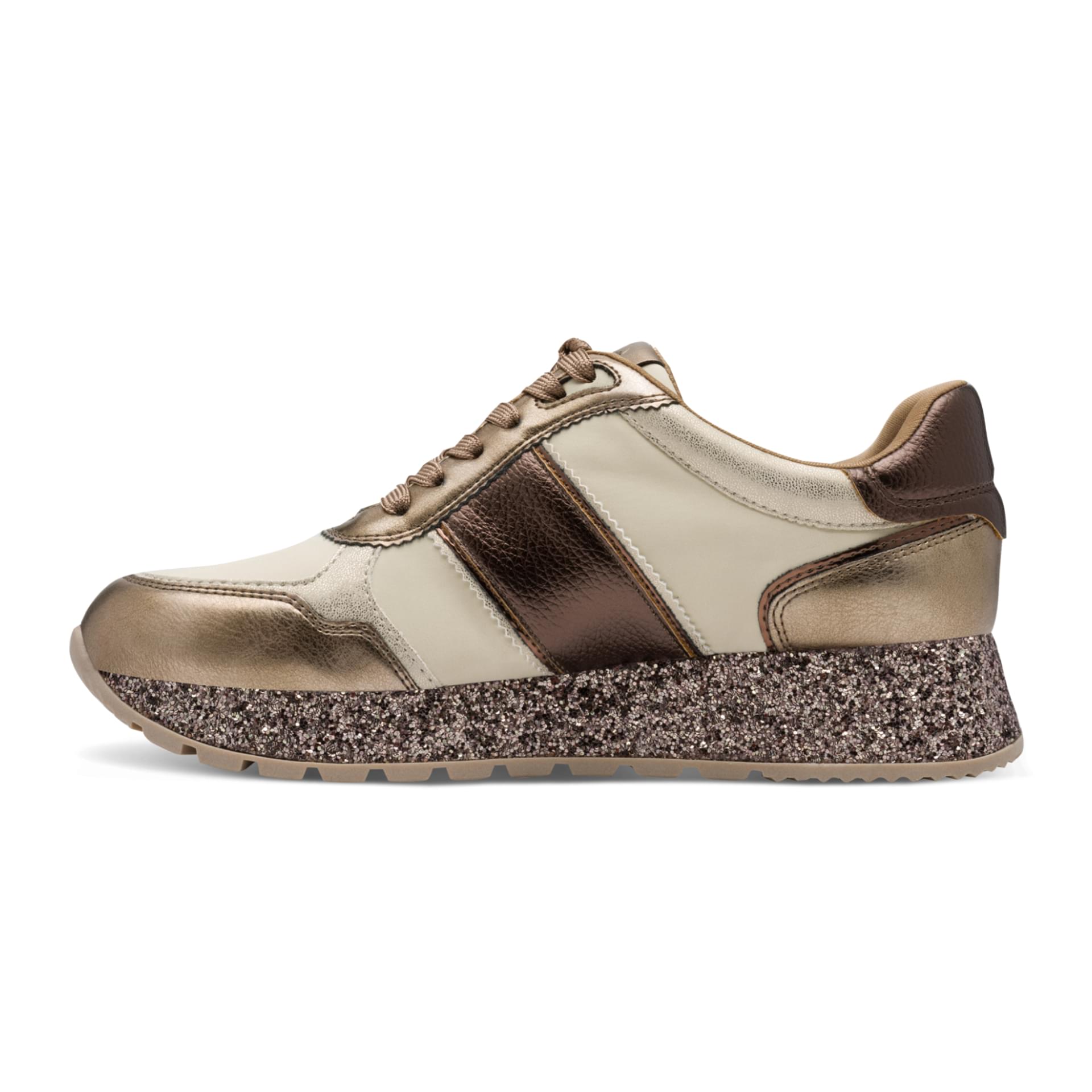 Tamaris Daki Sneakers 1-23727-42 in Champagne Glam